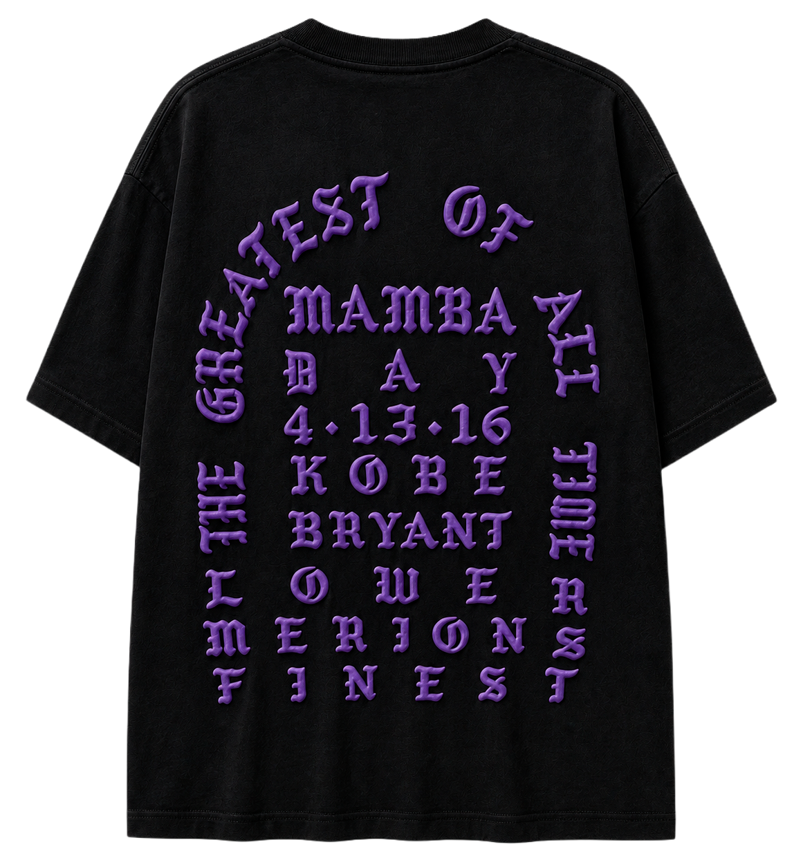 AUTHENTIC LEGENDS PUFF PRINT T-SHIRT BLACK - FEEL LIKE KOBE