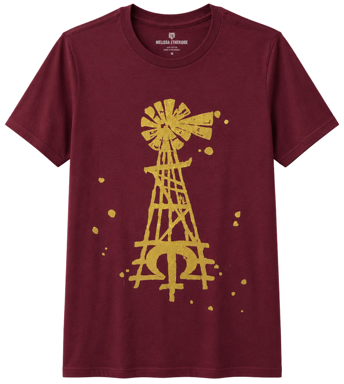 LICENSED MELISSA ETHERIDGE T-SHIRT MAROON - WINDMILL