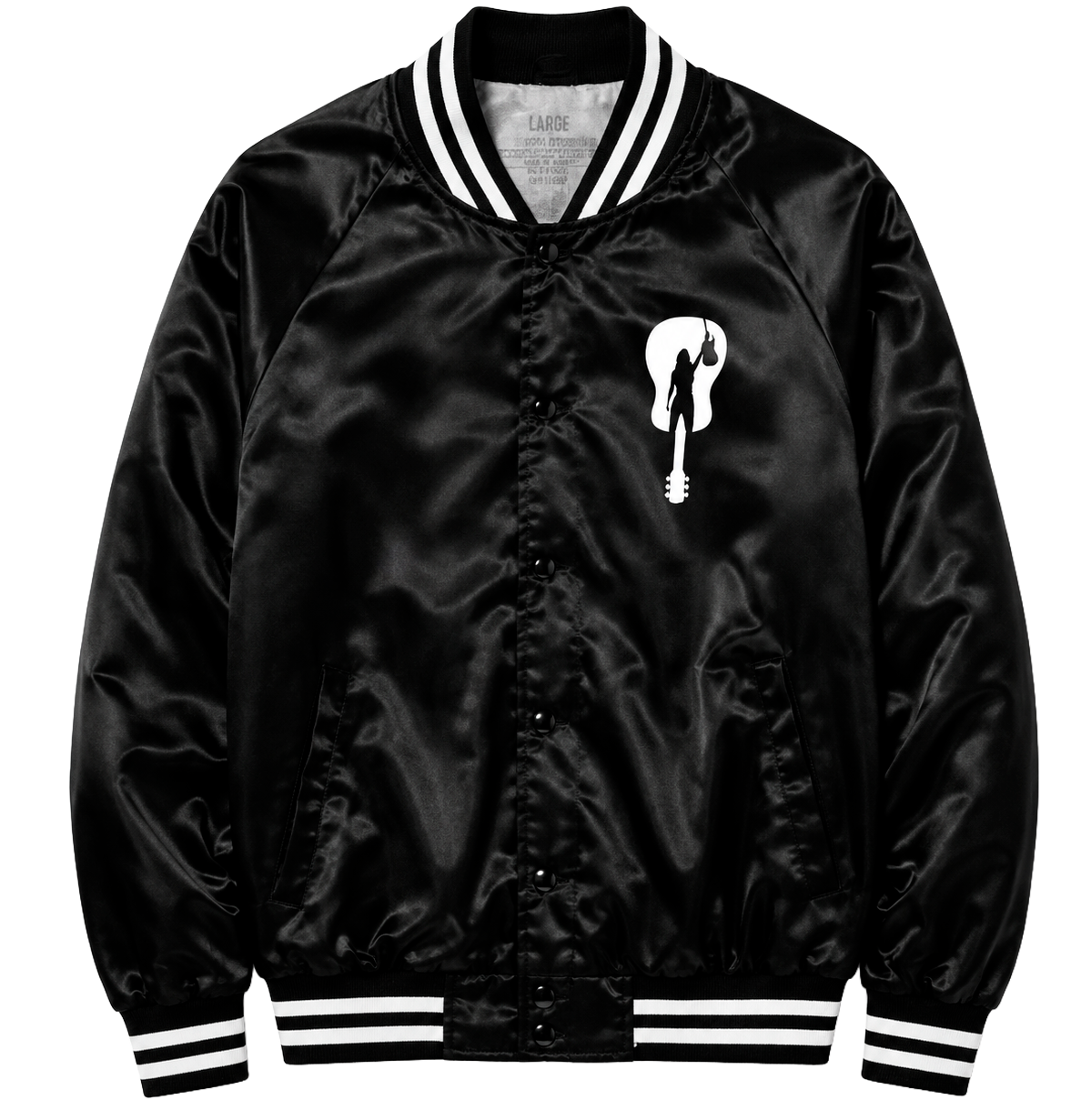 UNISEX MELISSA ETHERIDGE VARSITY JACKET BLACK - MEJKTW