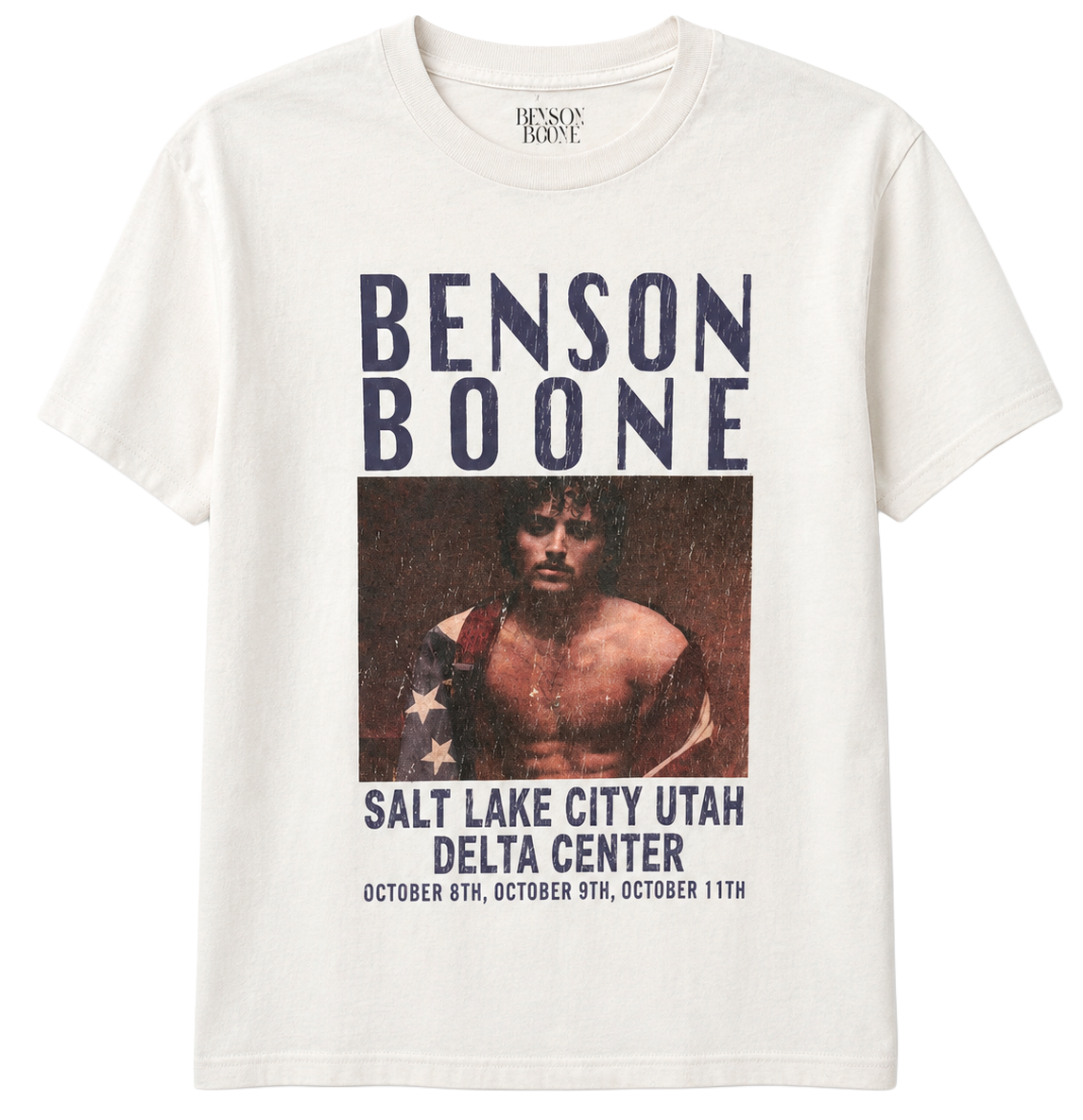 LICENSED BENSON BOONE T-SHIRT WHITE - SLC