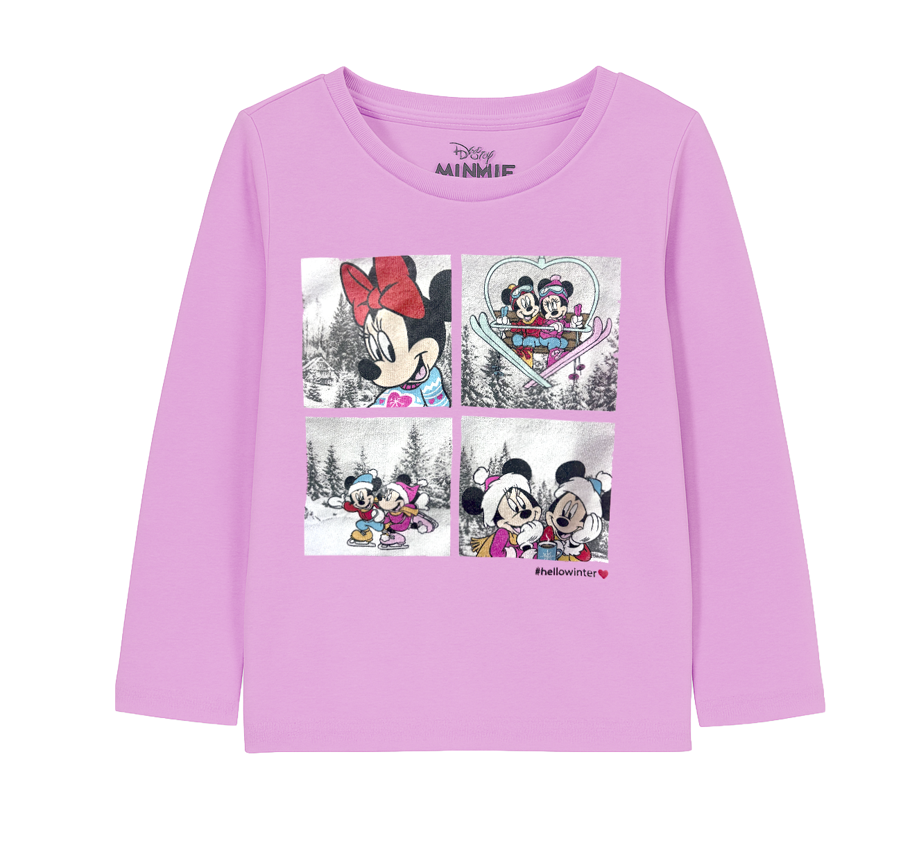 YOUTH GIRLS LICENSED DISNEY L/S SHIRT PINK - DNYLSGRL
