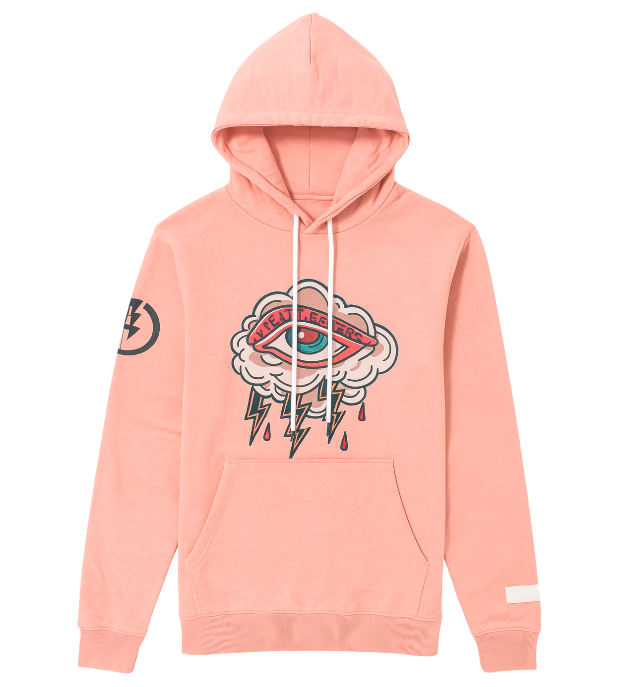 FIFTH LOOP HIGH VOLTAGE HOODIE PEACH - FLH142