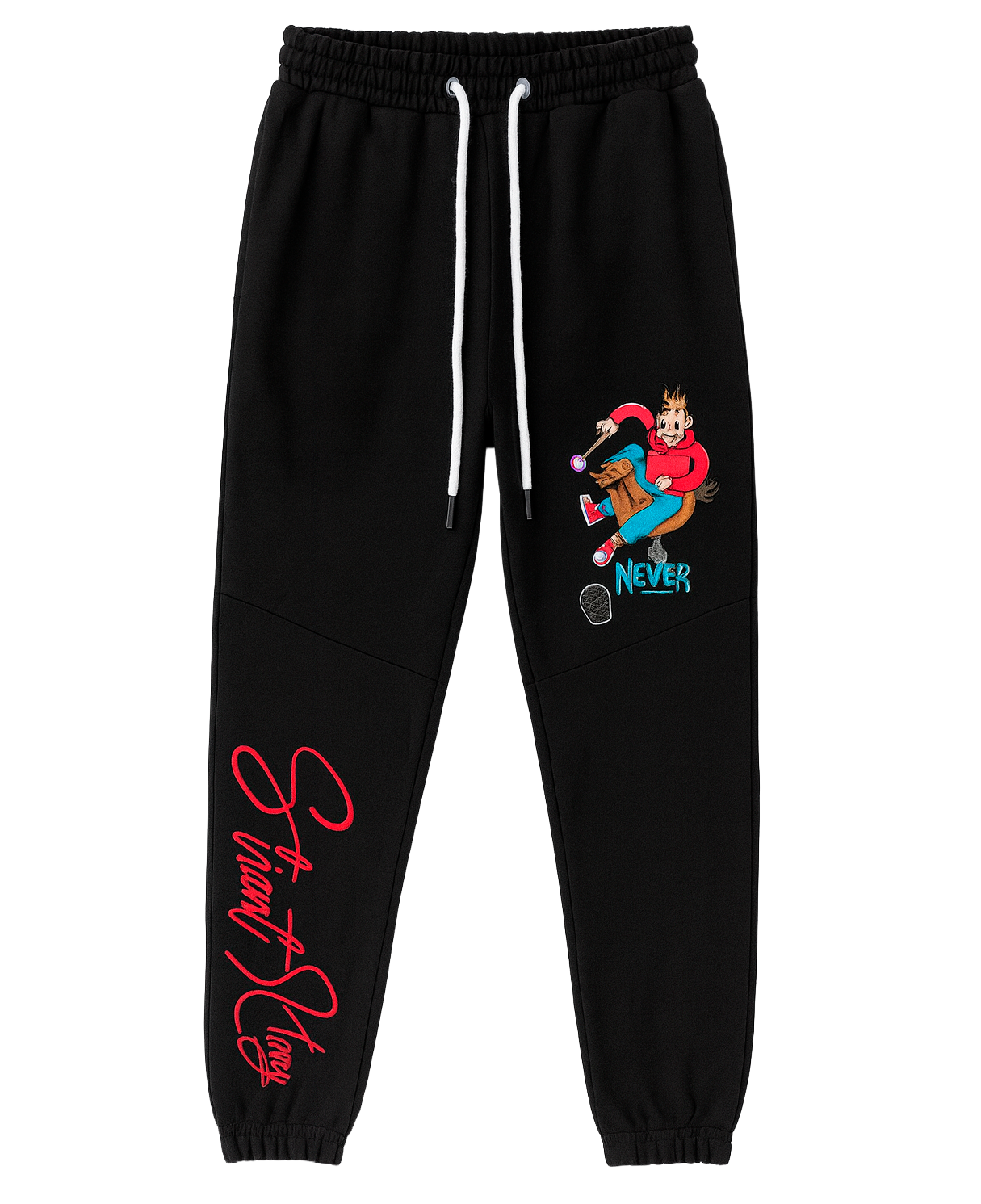 FIFTH LOOP GRAPHIC JOGGER PANTS BLACK - FLP134