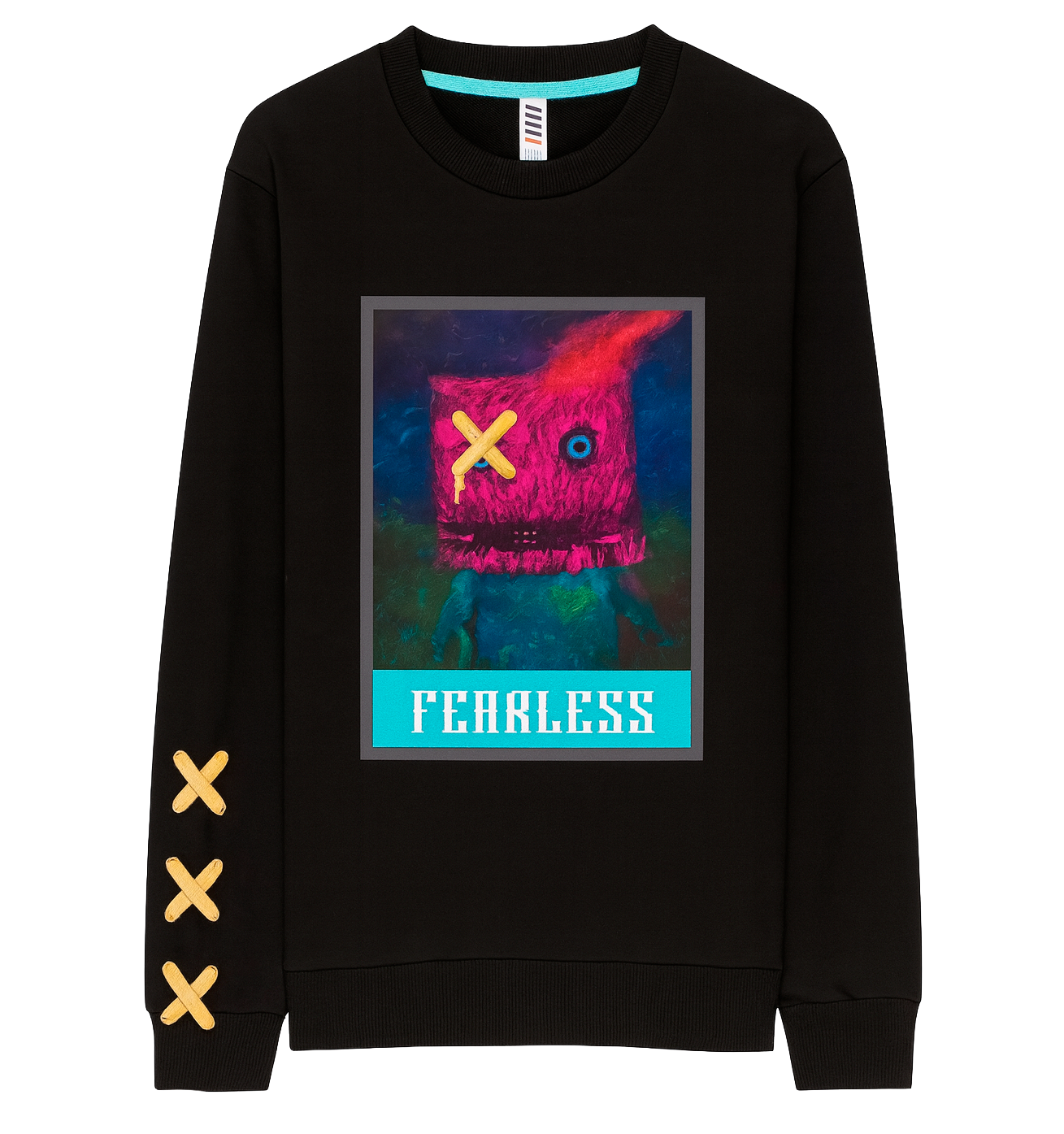 FIFTH LOOP FEARLESS FLEECE CREWNECK BLACK - FLC133