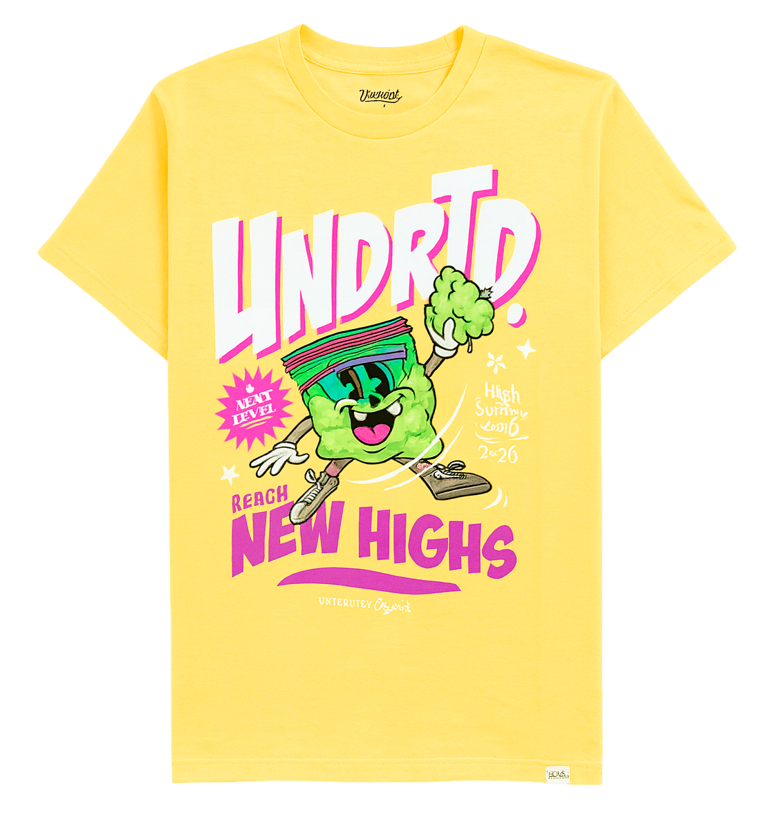 UNDERTD GRAPHIC T-SHIRT YELLOW - US4110W