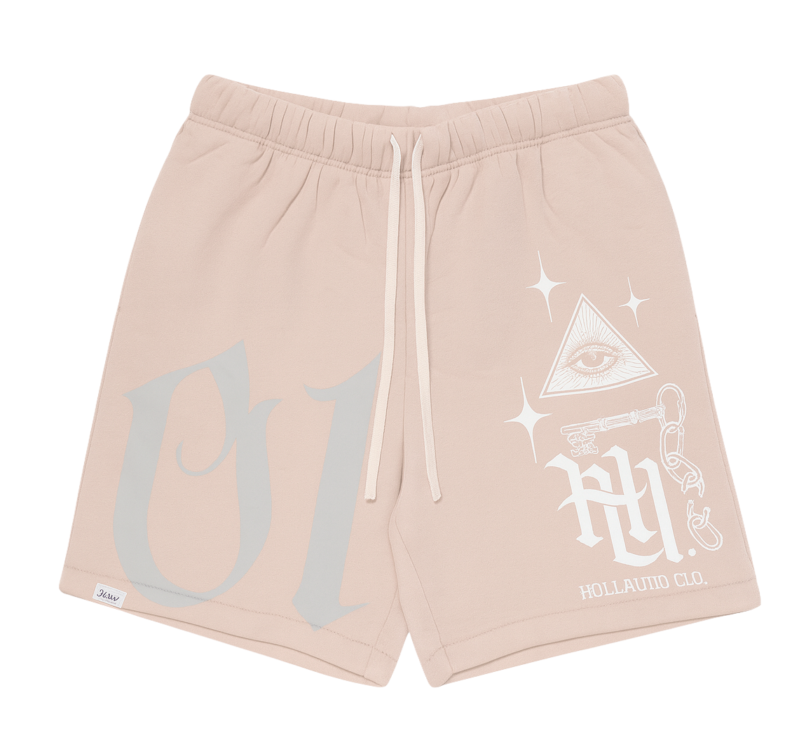 UNDERTD GRAPHIC SWEATS SHORTS MUSHROOM - US5201