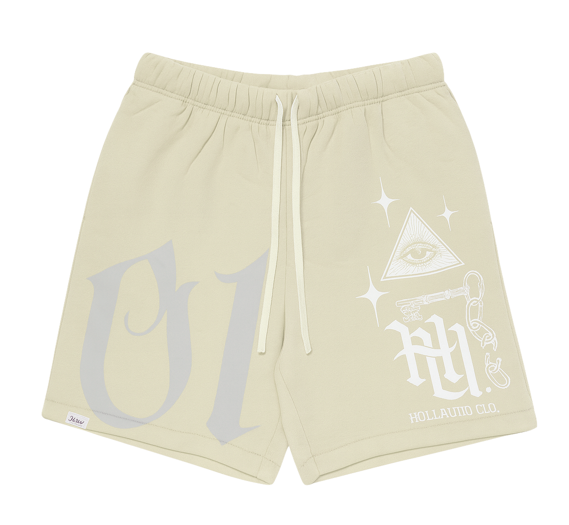 UNDERTD GRAPHIC SWEATS SHORTS PASTEL GREEN - US5201