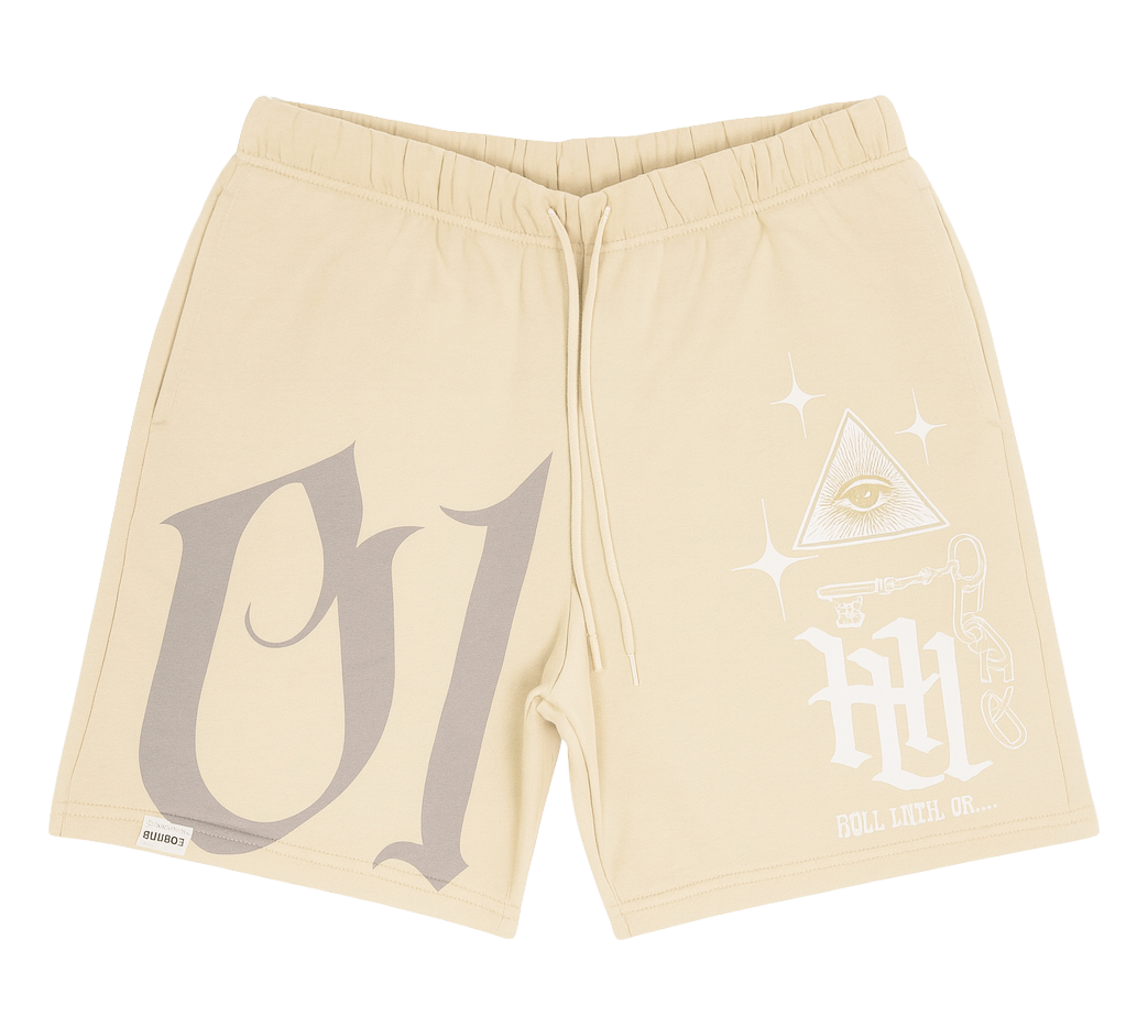 UNDERTD GRAPHIC SWEATS SHORTS BUTTER CREAM - US5201