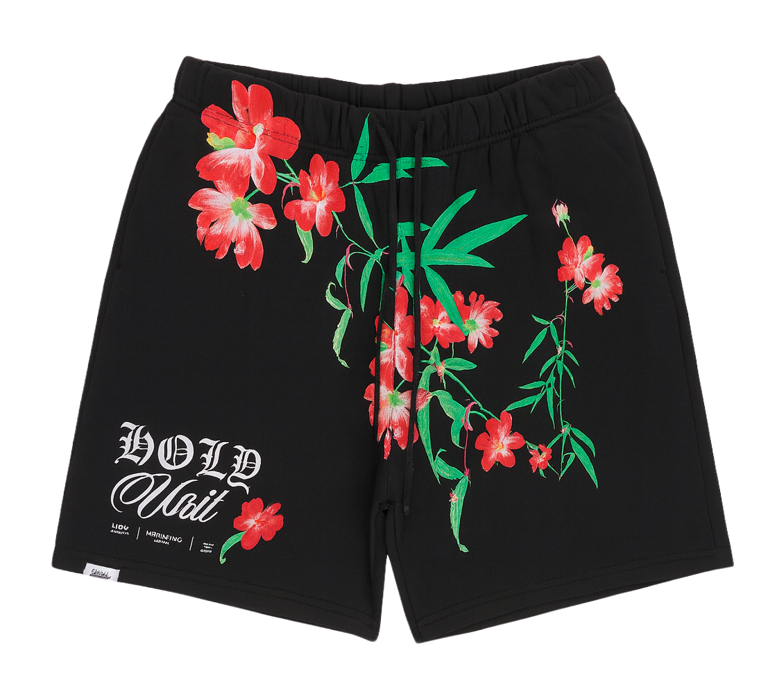 UNDERTD GRAPHIC SWEATS SHORTS BLACK - US5202