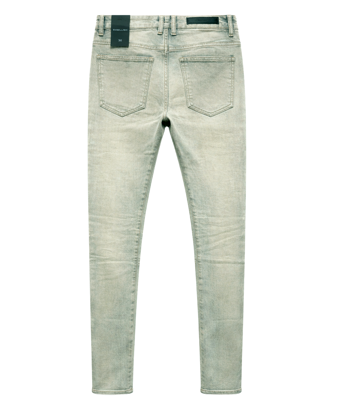 EMBELLISH SLIM FIT JEANS SAND BLUE - EMBHOL23-012