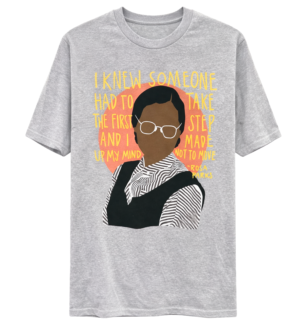 LICENSED ROSA PARKS T-SHIRT HTR GREY - MB2CMGM / OP3179
