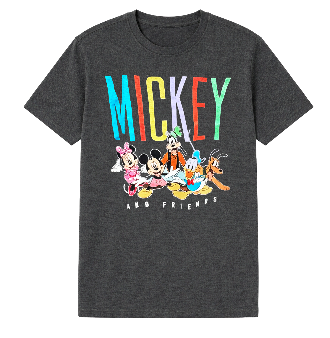 YOUTH BOYS LICENSED DISNEY T-SHIRT CHARCOAL - MICKEYMBYKS