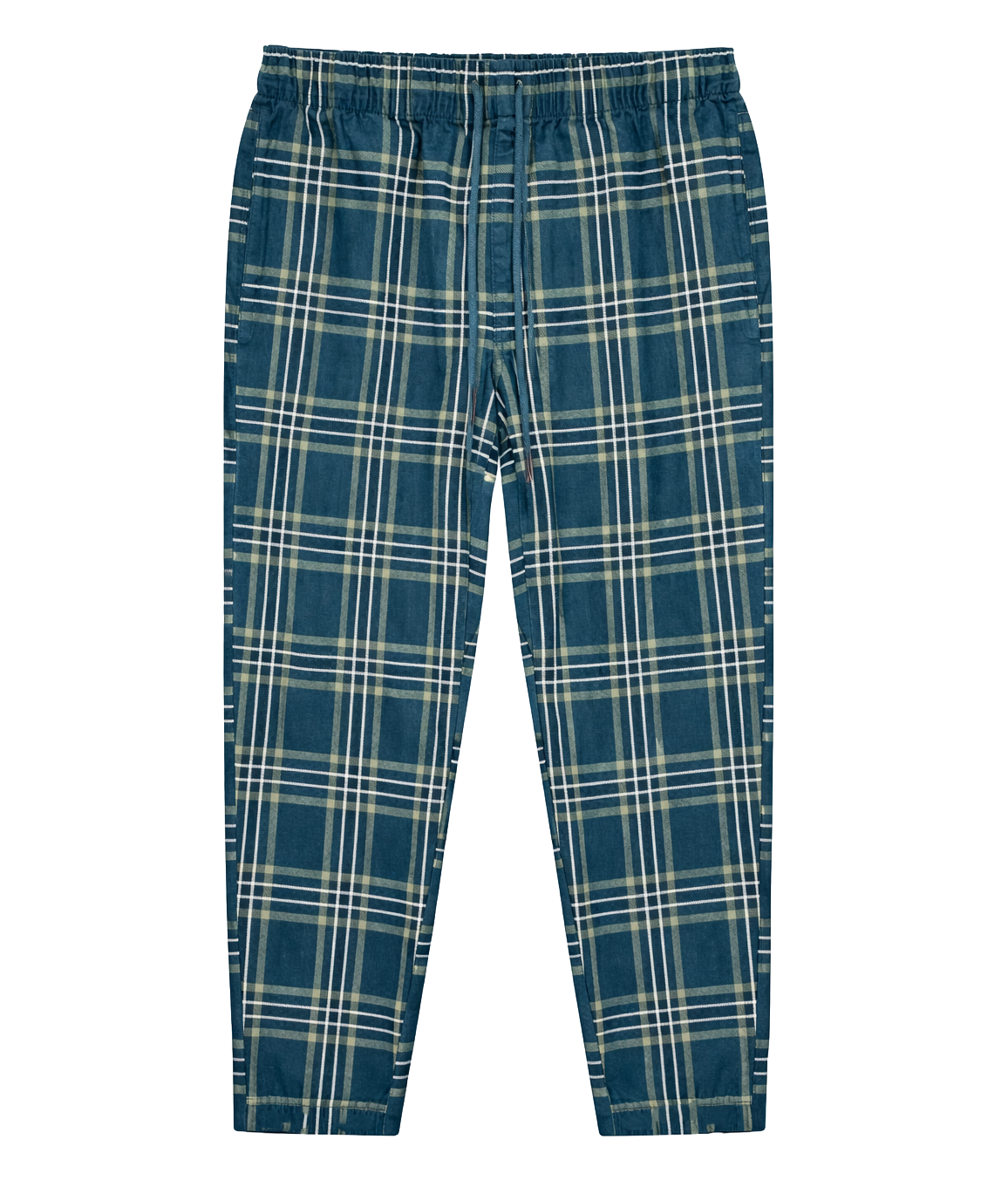 ORIGINAL USE PLAID PANTS NAVY/GREEN - OUB029428