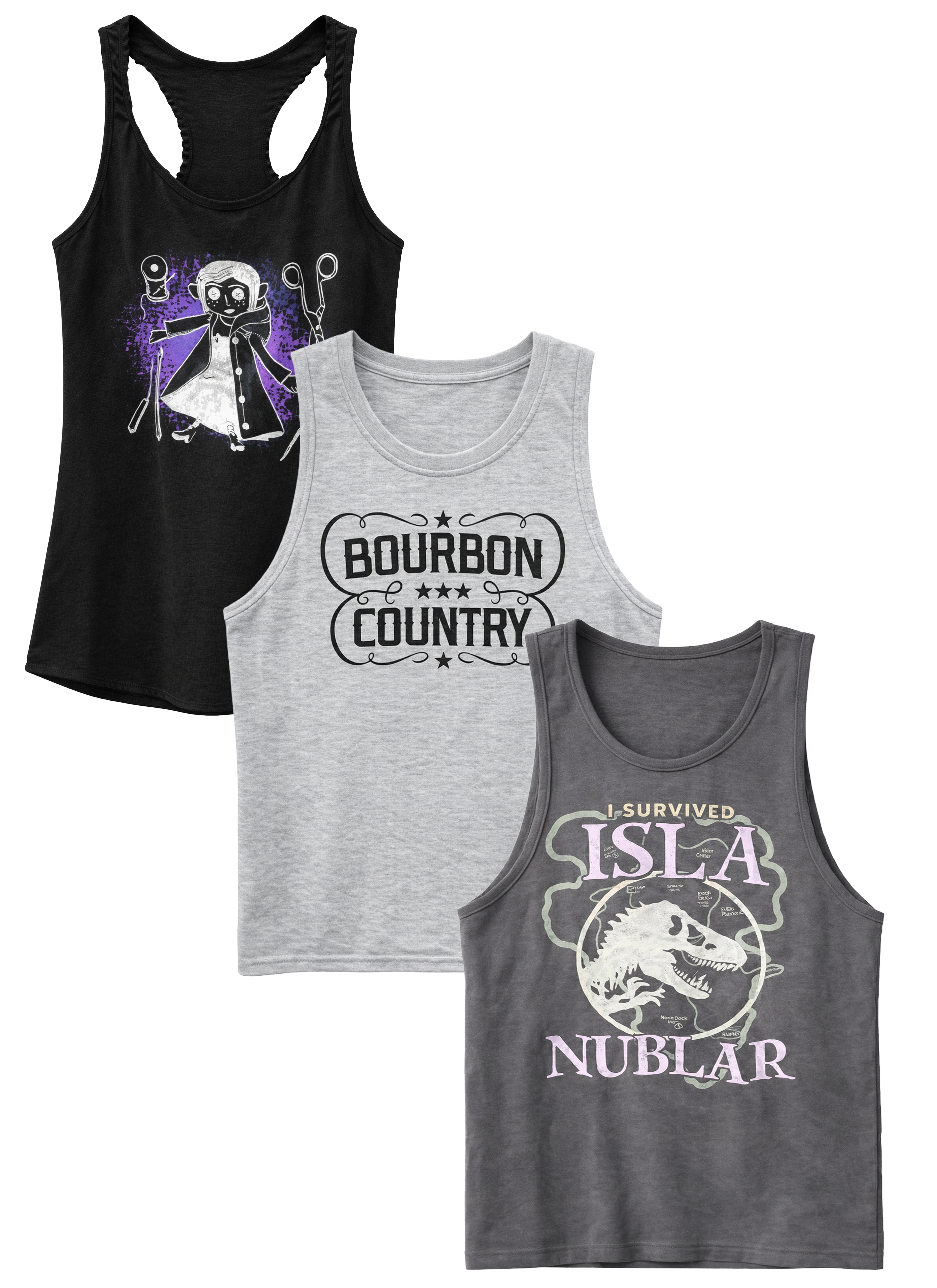 WOMENS LICENSED ASSORTED TANK TOPS ASST - LCWMTNK25 / OP3179