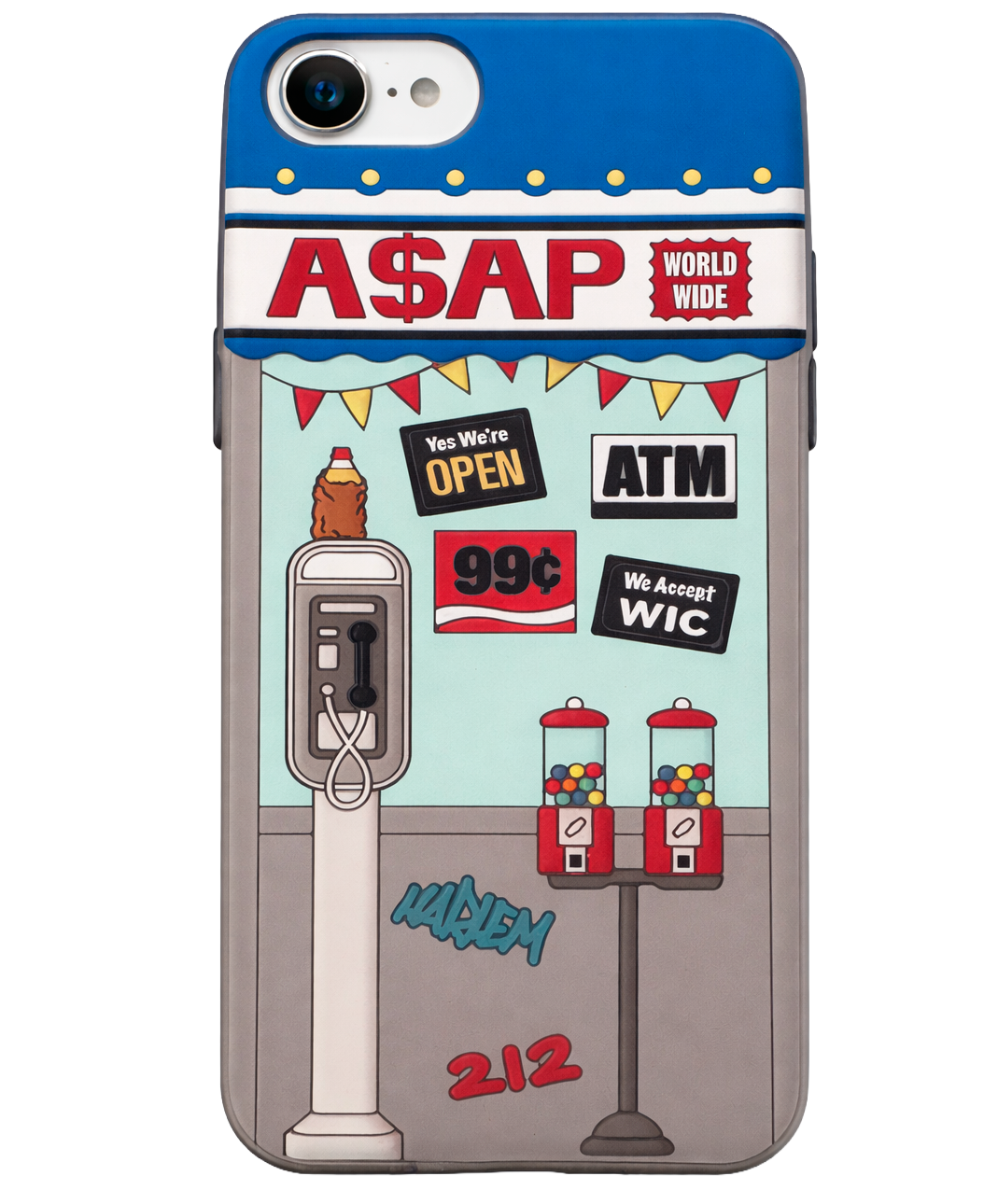 A$AP WORLDWIDE IPHONE 6 RUBBER CASE GREY - A$AP ROCKY