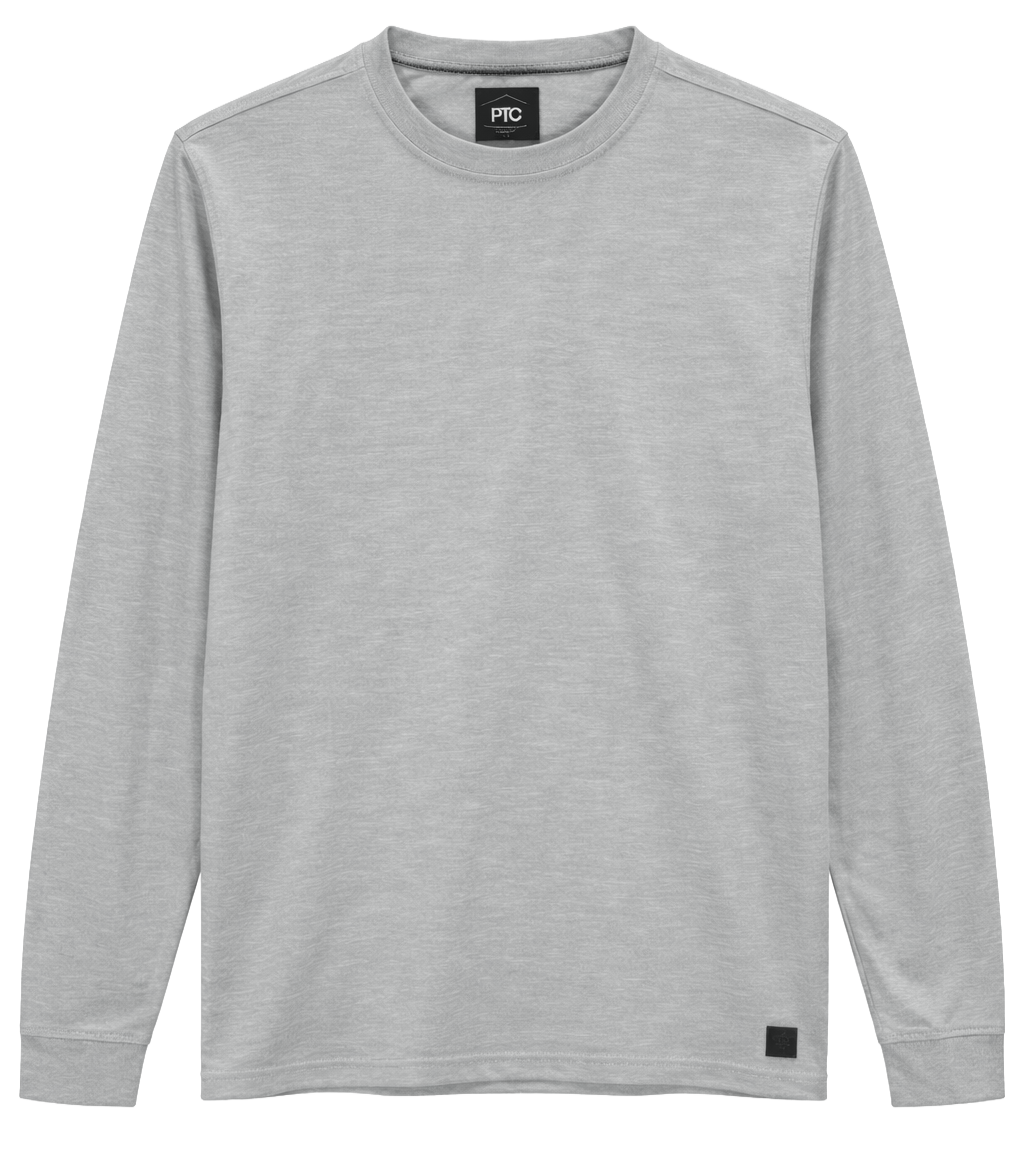 PTO LONG SLEEVE FLEECE SHIRT GREY - NR19-FKF22