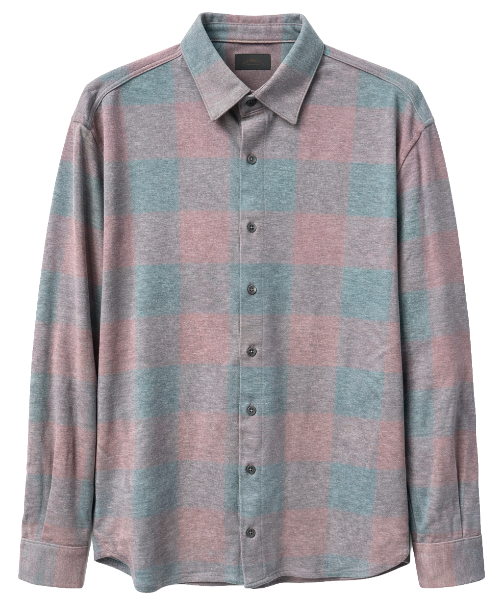 PTO L/S BUTTON-DOWN SHIRT WINE - NRK39E-F23