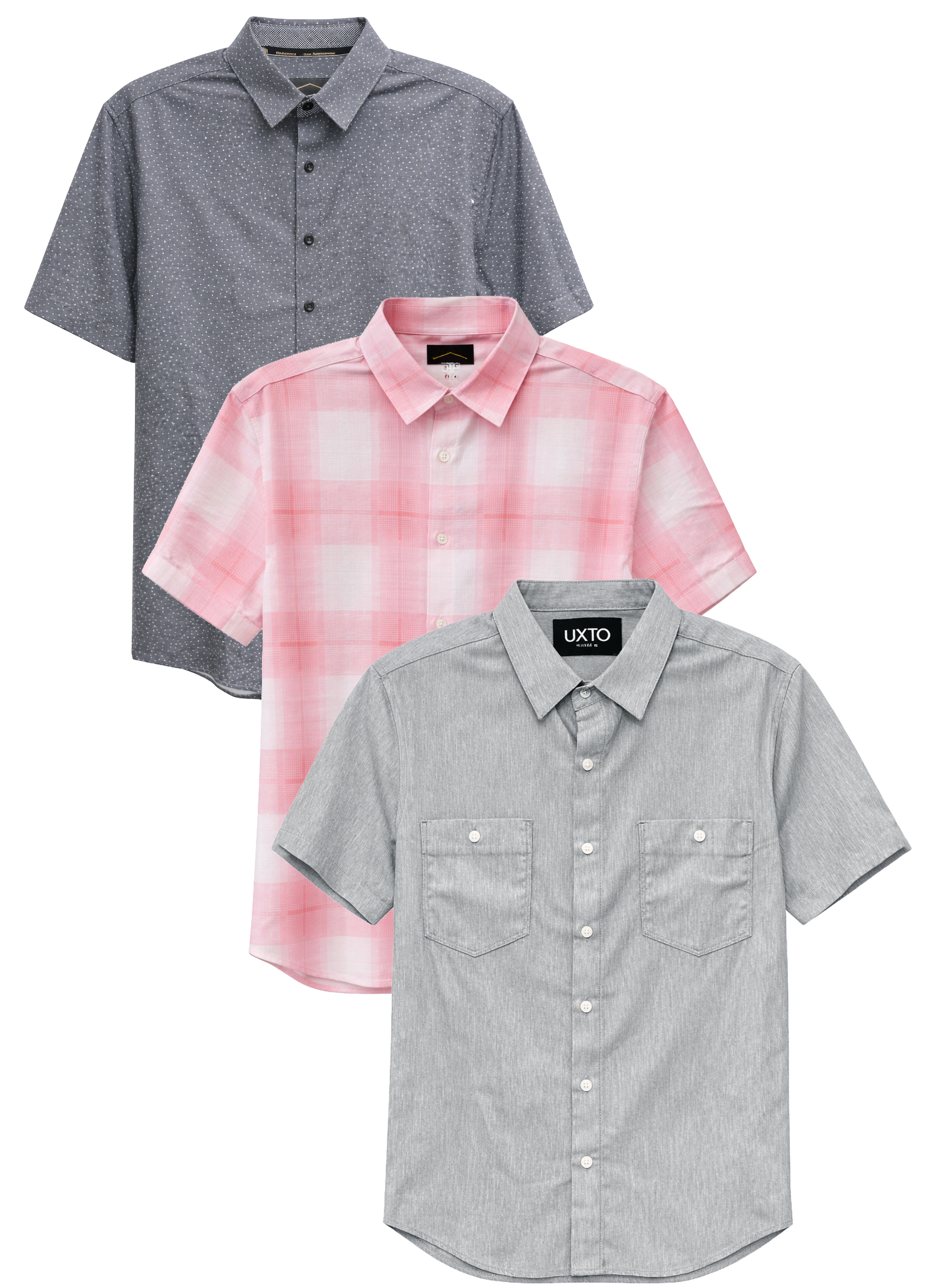 PTO ASSORTED S/S BUTTON-DOWN T-SHIRTS ASST - PTOBDAST