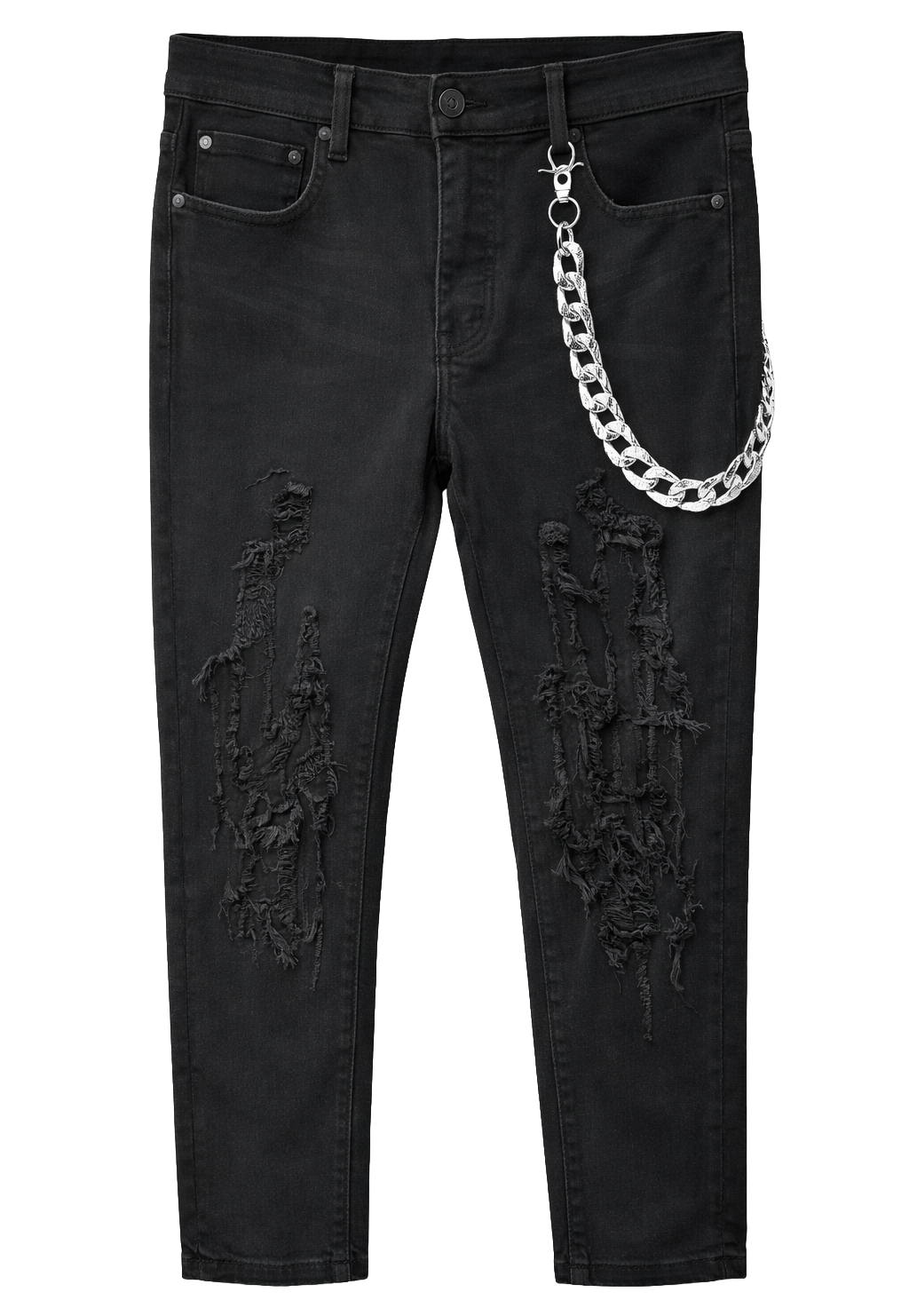 GFTD LA PAIN SKINNY JEANS BLACK - GFDSS25-24