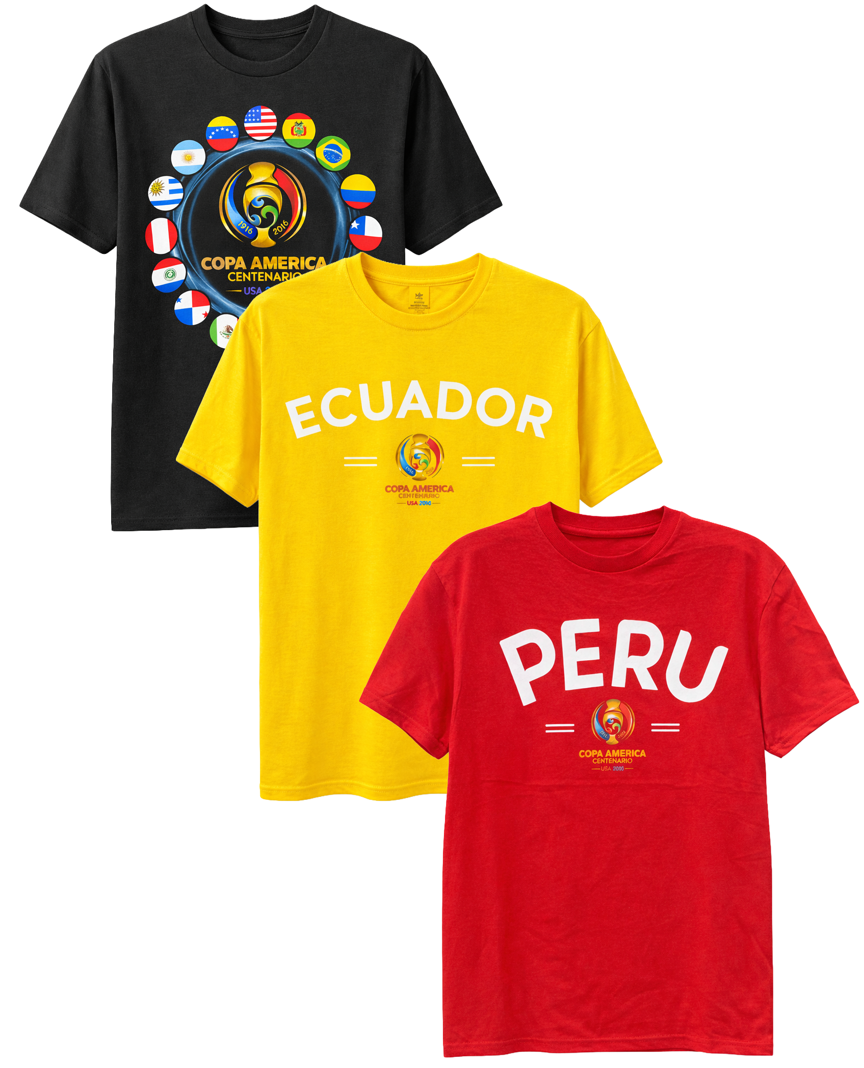 YOUTH LICENSED ASSORTED SOCCER T-SHIRTS ASST - COPA AMERICA - Steal Deal 