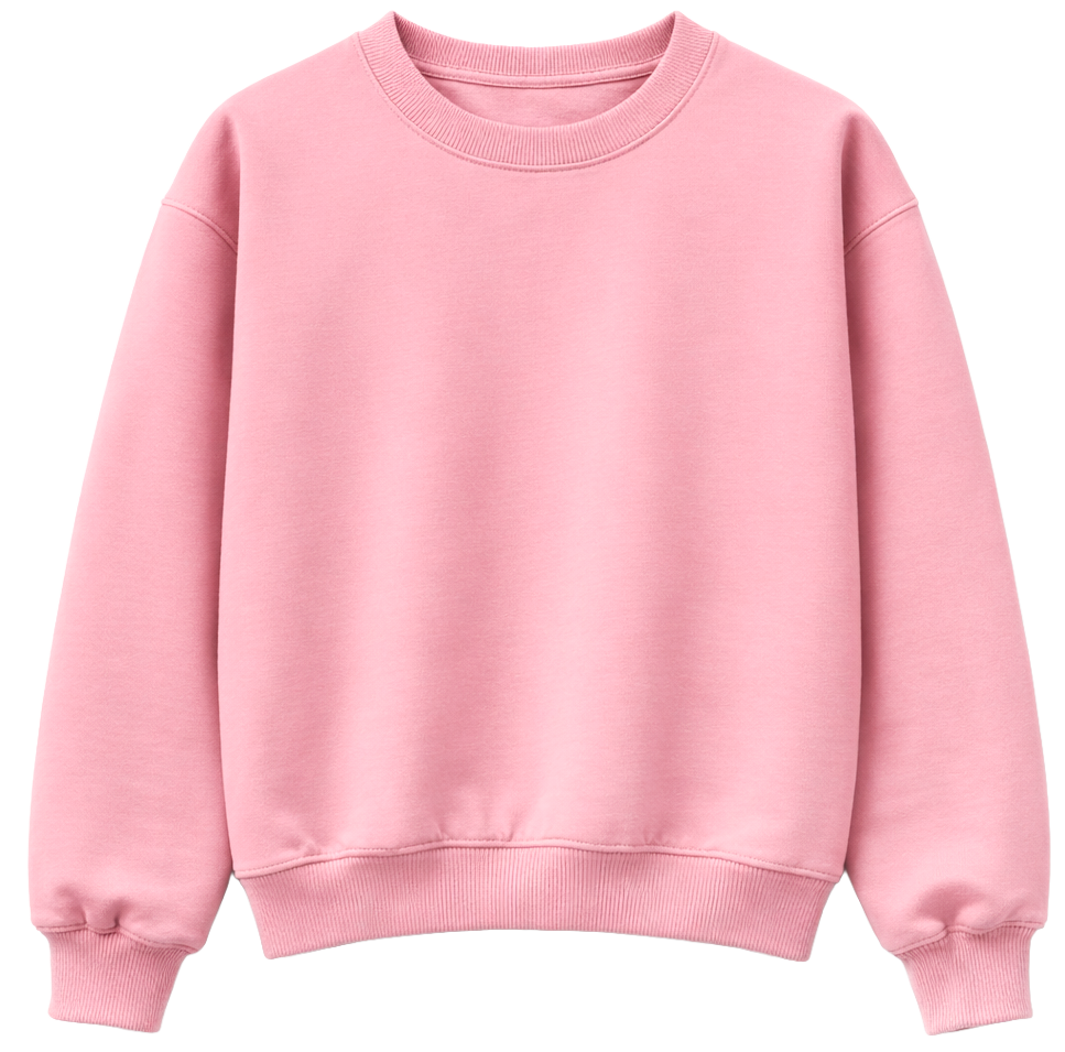 LA FAMILIA HEAVYWEIGHT CREWNECK PALE ROSE - LFSU23CN001