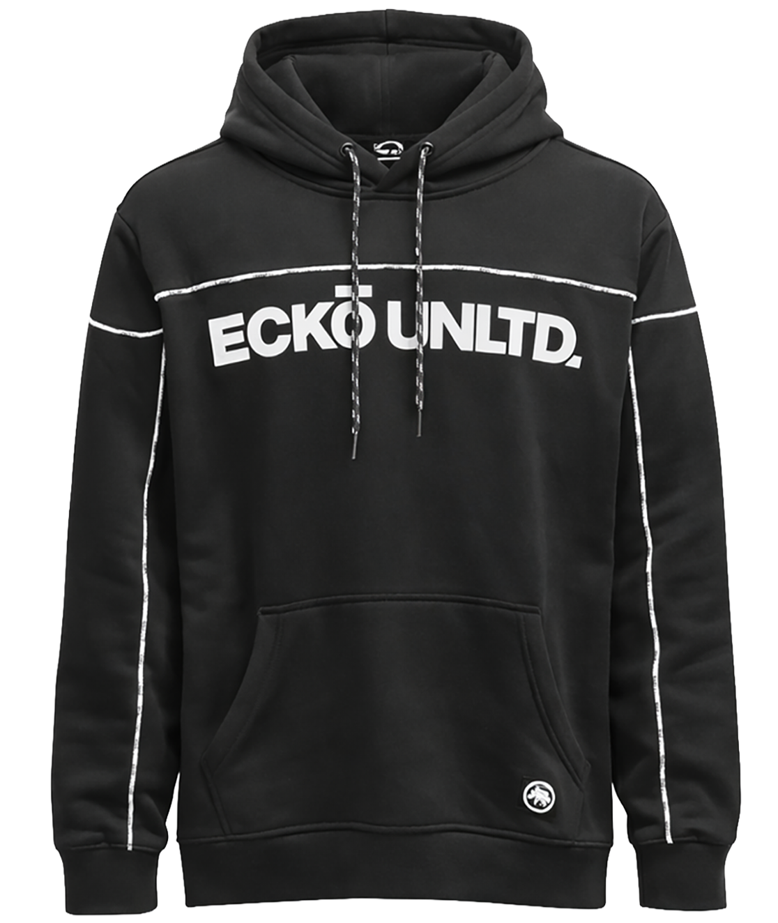 MARC ECKO FLEECE HOODIE BLACK - EO34H1126