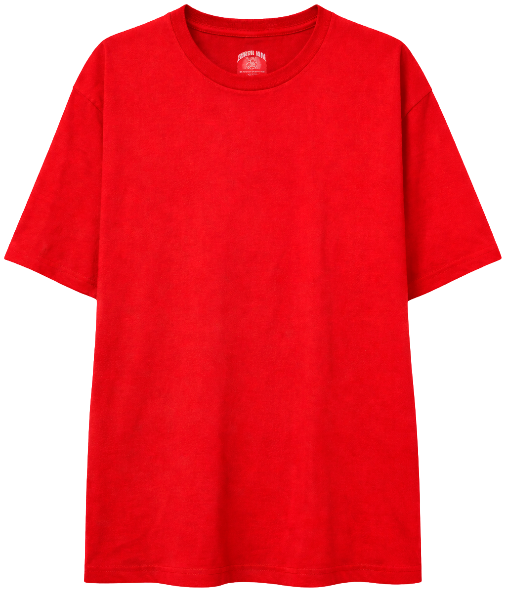 DEATH ROW BLANK PRINT TAG T-SHIRT RED - SST23-700 / BLANKS