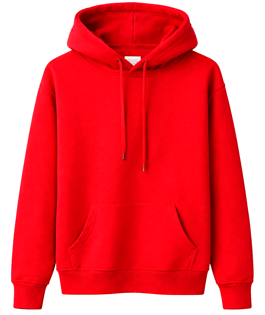 CROOKS & CASTLES BLANK HOODIE RED - BLANKS