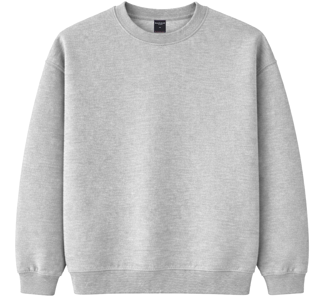 CROOKS & CASTLES BLANK CREWNECK H. GREY #2 - BLANKS