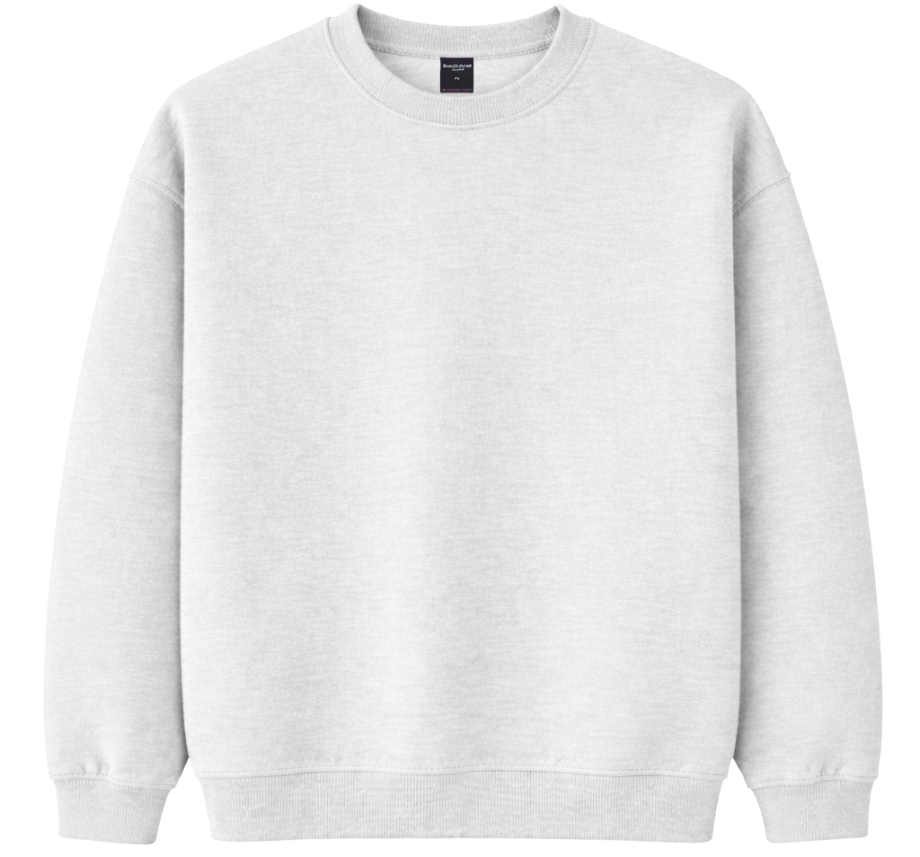 CROOKS & CASTLES BLANK CREWNECK H. GREY #1 - BLANKS