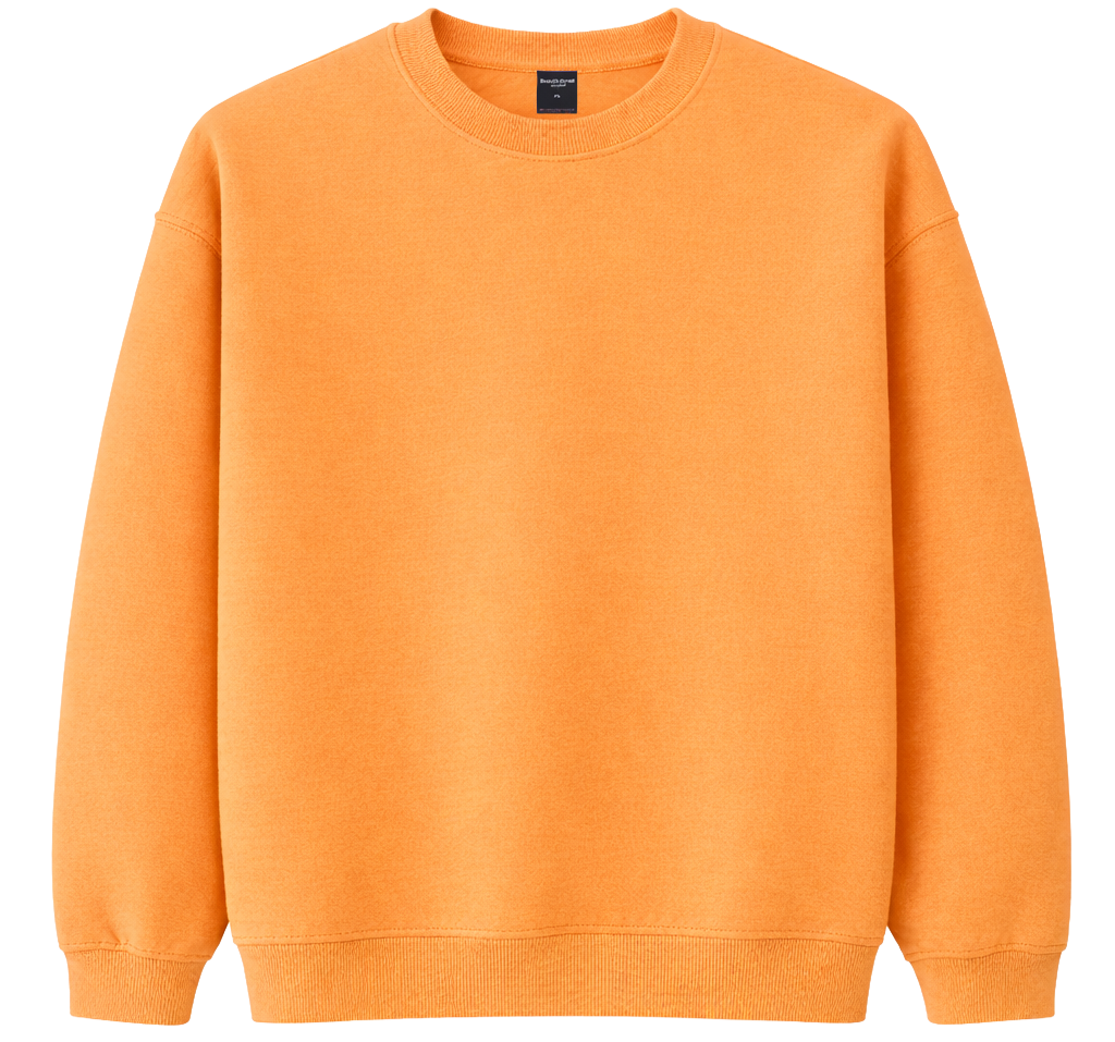 CROOKS & CASTLES BLANK CREWNECK ORANGE - BLANKS