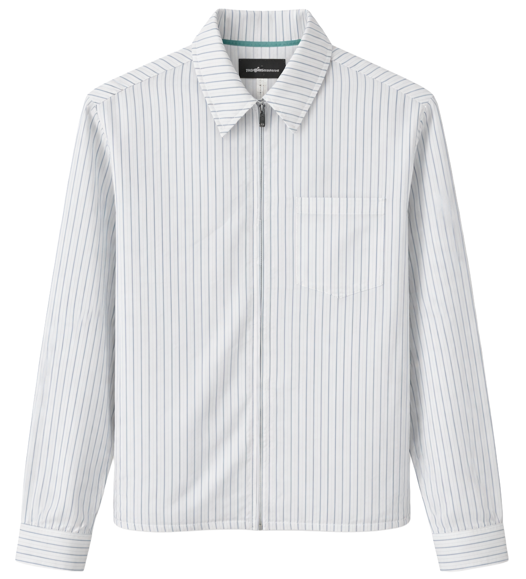 THE HUNDREDS PADDED ZIP JACKET WHITE/BLUE - T25P108025