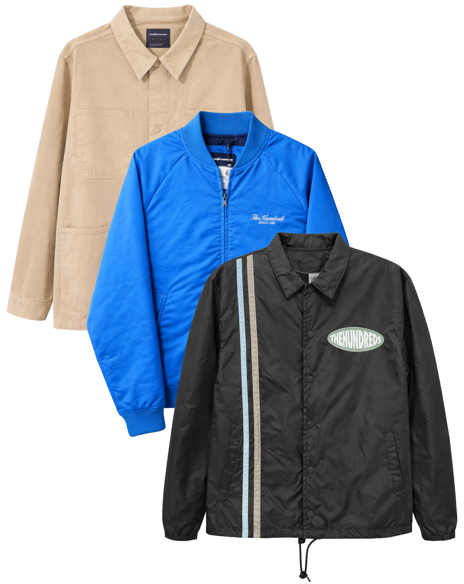 THE HUNDREDS ASSORTED JACKETS ASST - T100JKT25