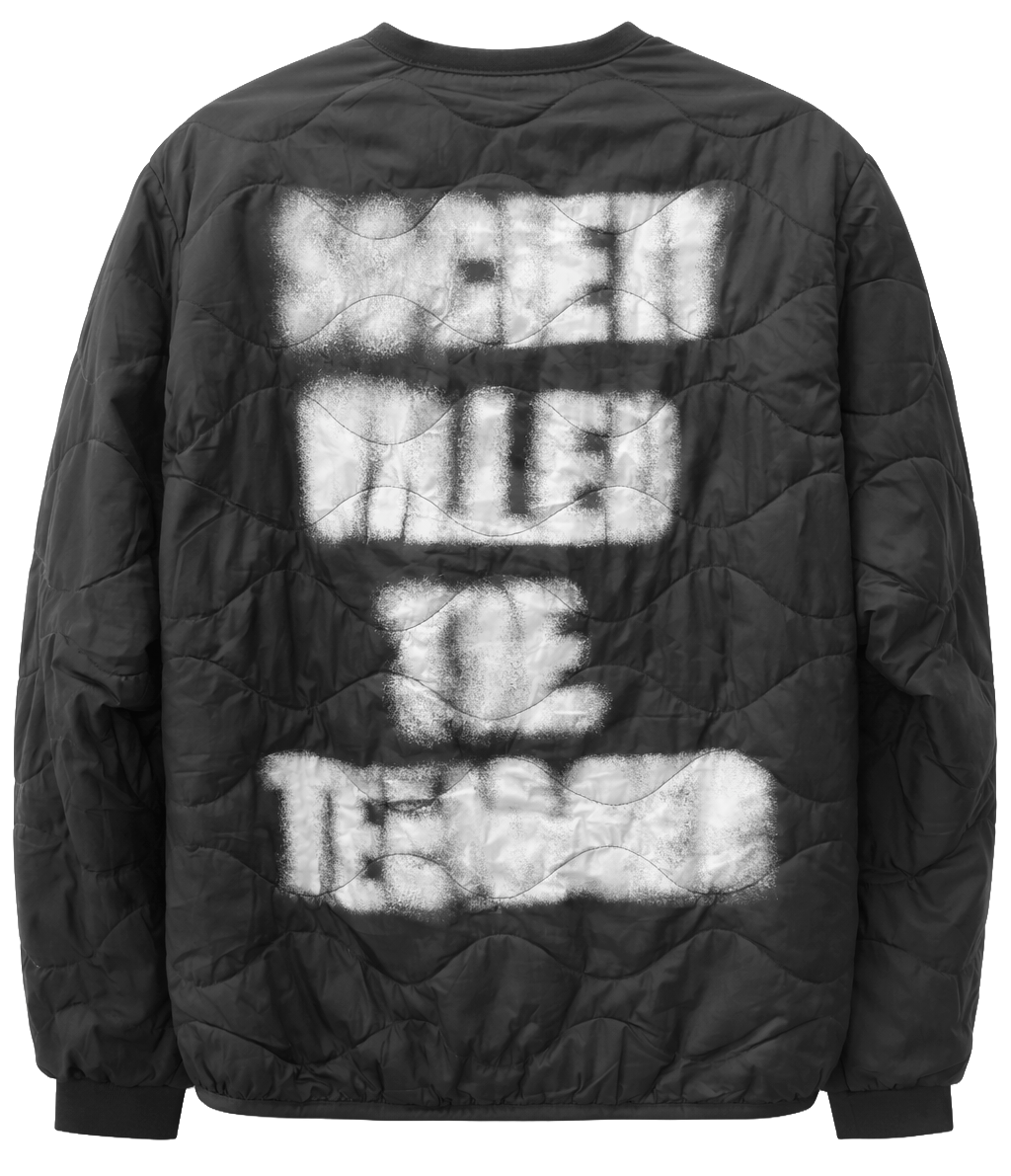 THE HUNDREDS TEENAGER LINER JACKET BLACK - T24F203009