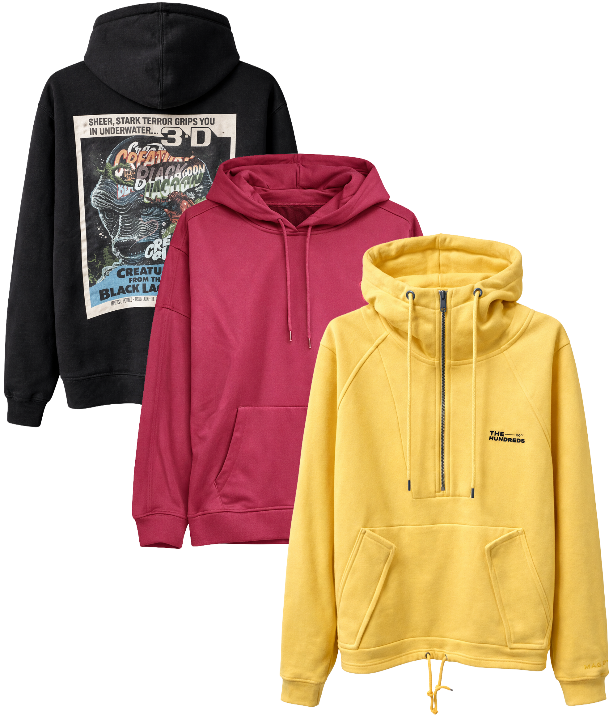 THE HUNDREDS ASSORTED HOODIES ASST - T100HD25