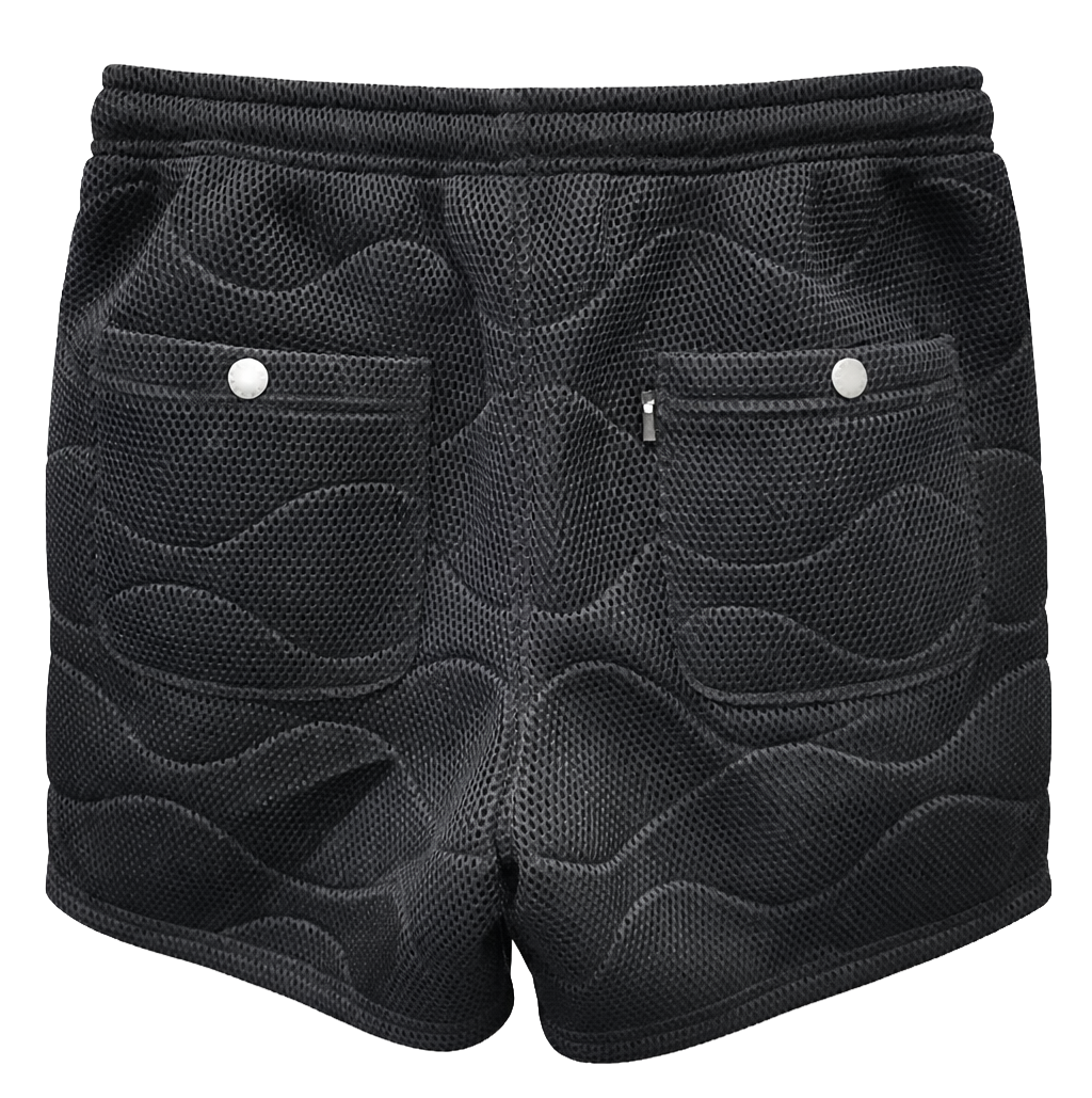 THE HUNDREDS NYLON LINER SHORTS BLACK - T24S105011
