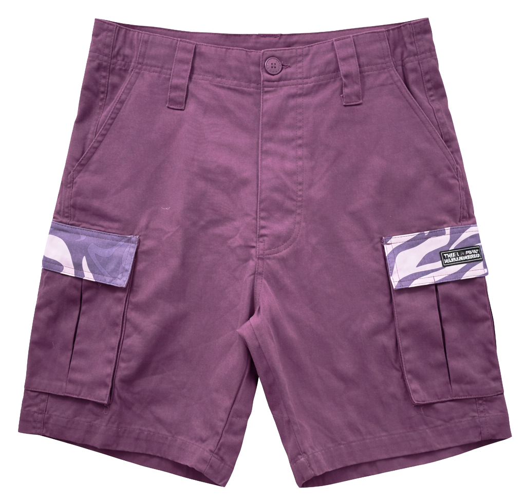 THE HUNDREDS CARGO SHORTS PURPLE - T24S105012