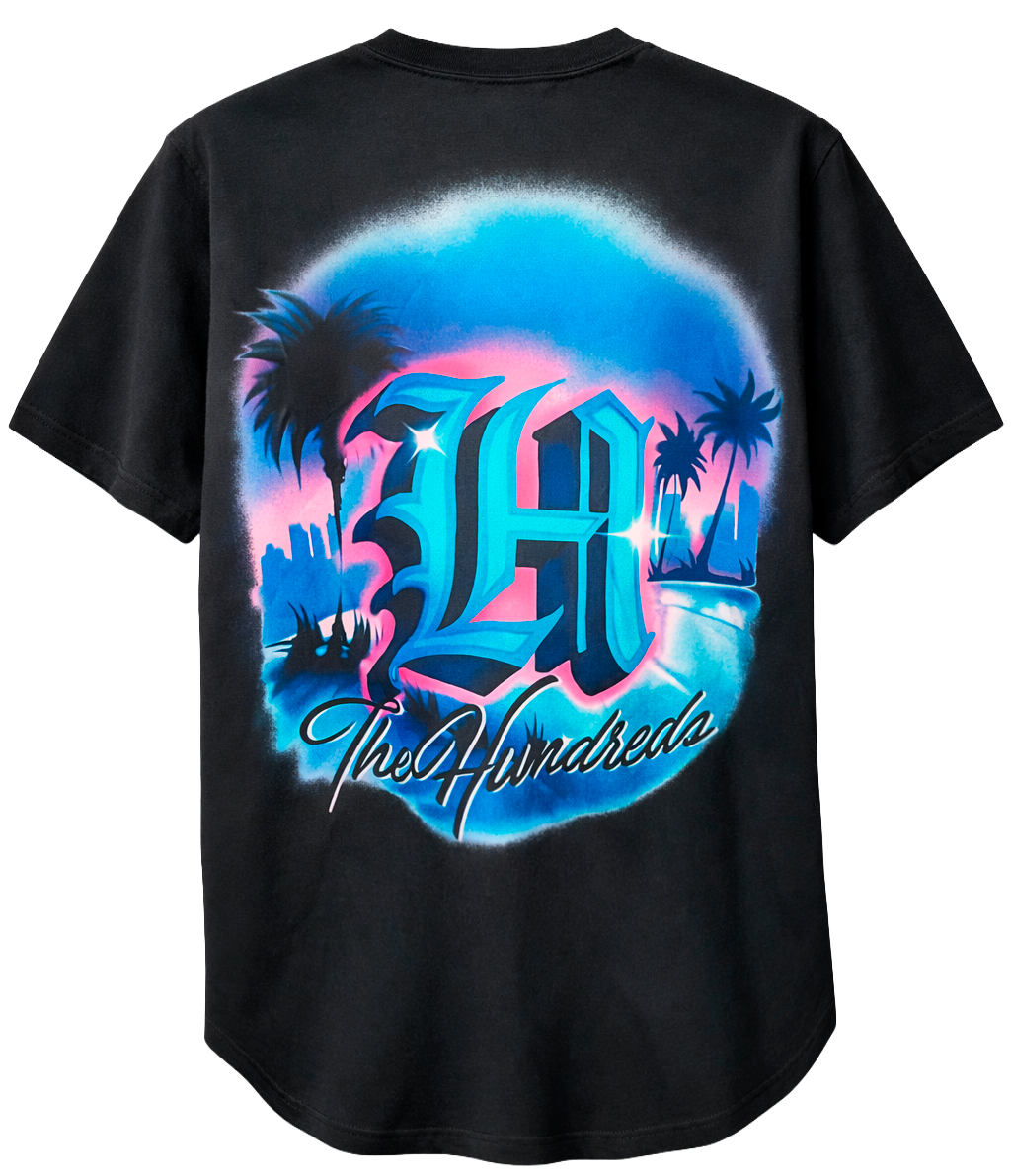 THE HUNDREDS PALMS BASEBALL JERSEY BLACK - T24S109004