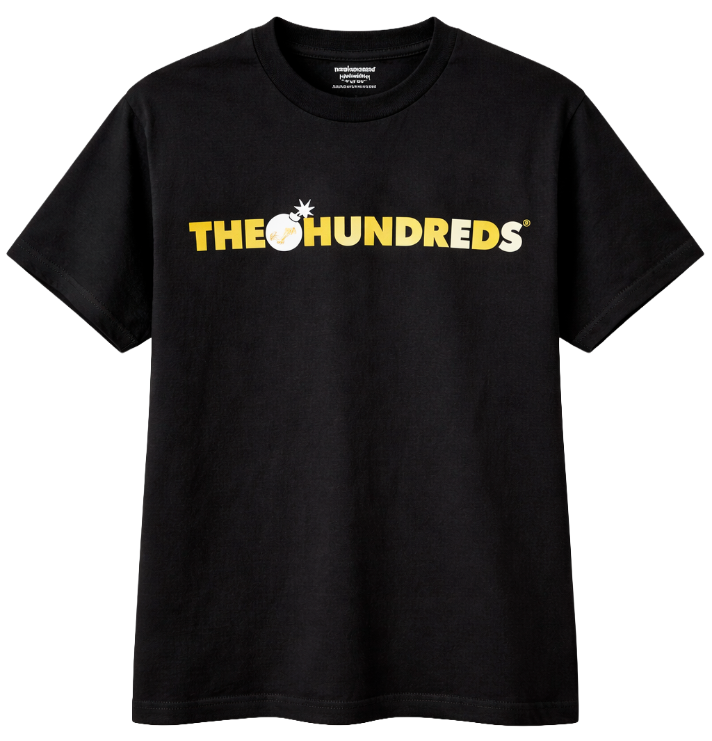 THE HUNDREDS GRAPHIC T-SHIRT BLACK - REVELATIONS TOUR