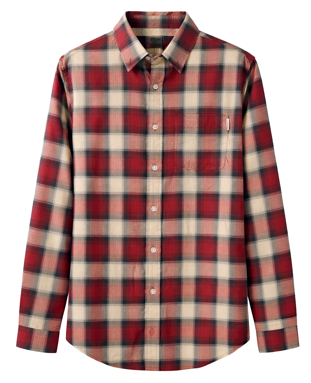 KENNEDY MFG L/S BUTTON DOWN SHIRT RED - KNDYLWV
