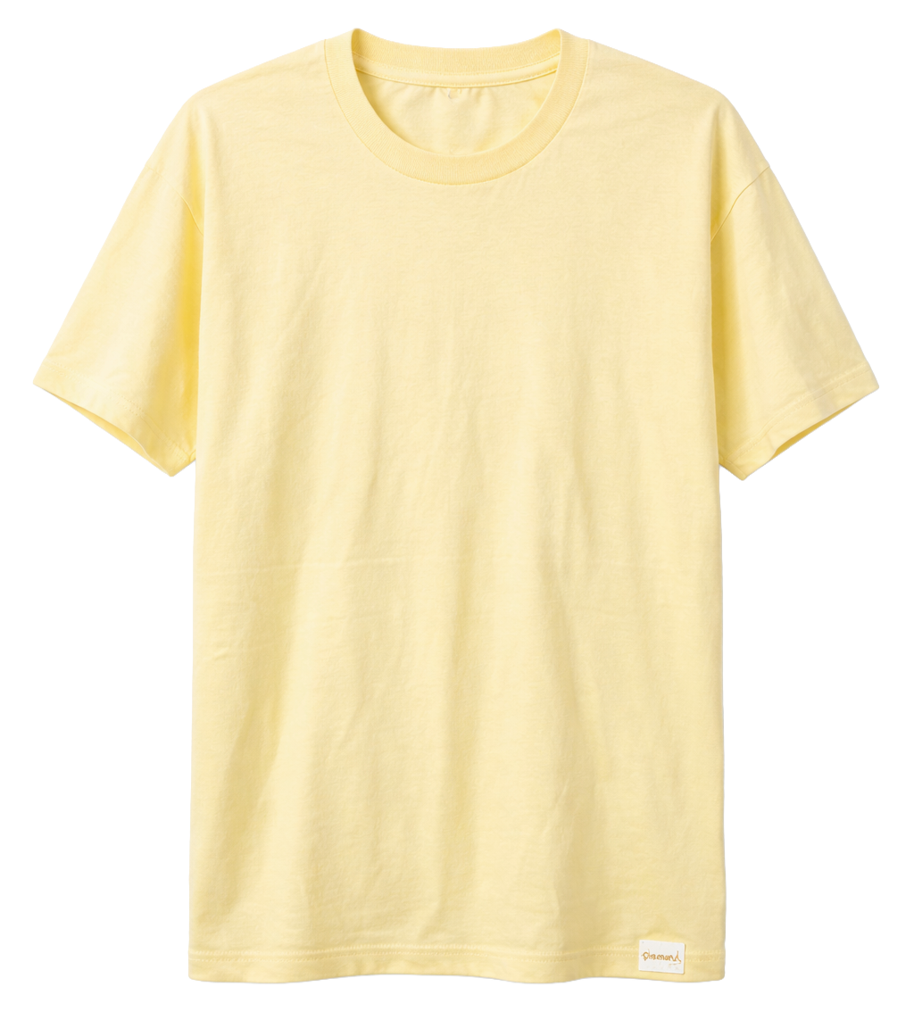 DIAMOND SUPPLY CO BLANK T-SHIRT YELLOW - BLANKS