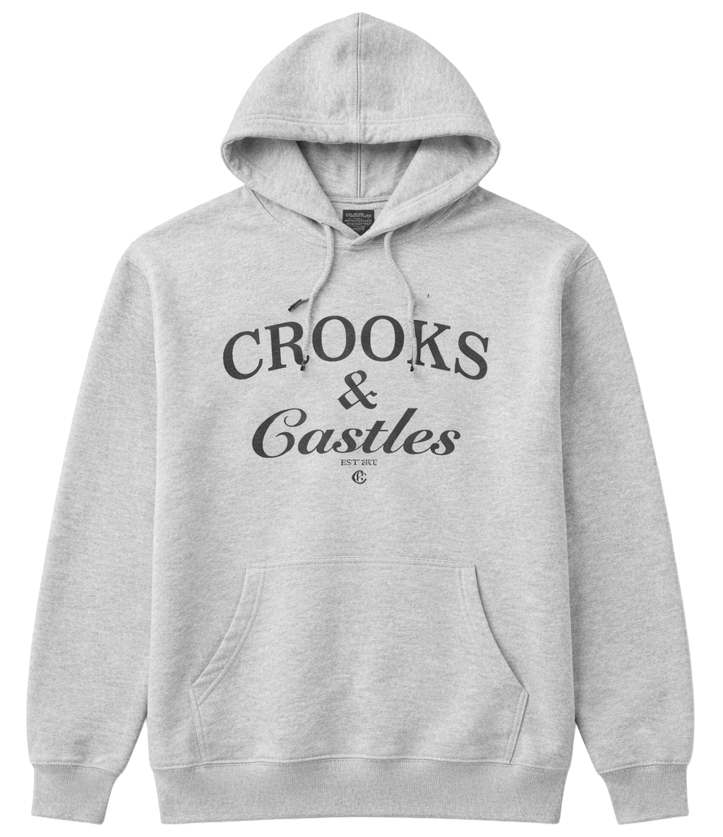 CROOKS & CASTLES GRAPHIC HOODIE H GREY - EST-2002