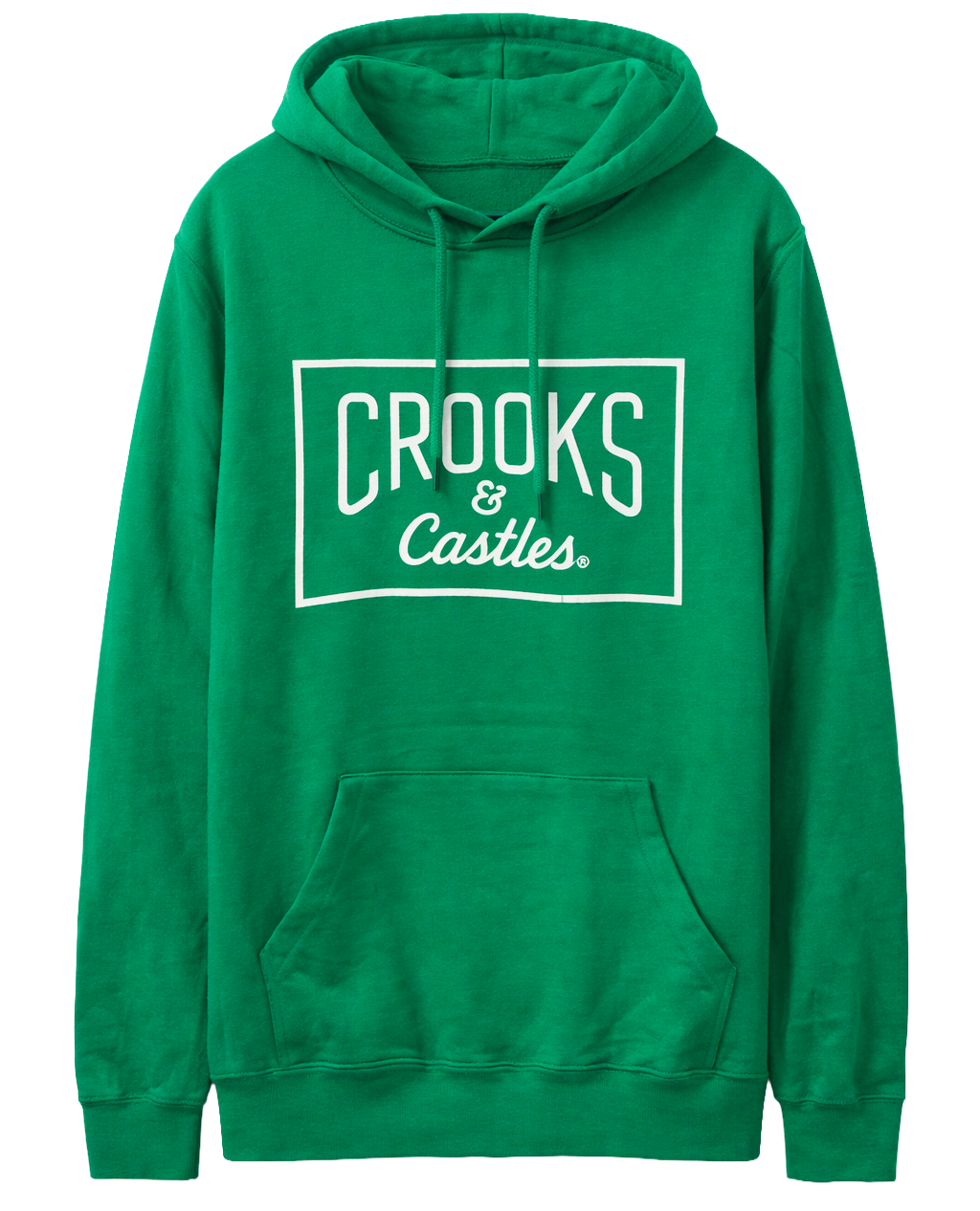 CROOKS & CASTLES PLUS SIZE GRAPHIC HOODIE K-GREEN - CCOGHD