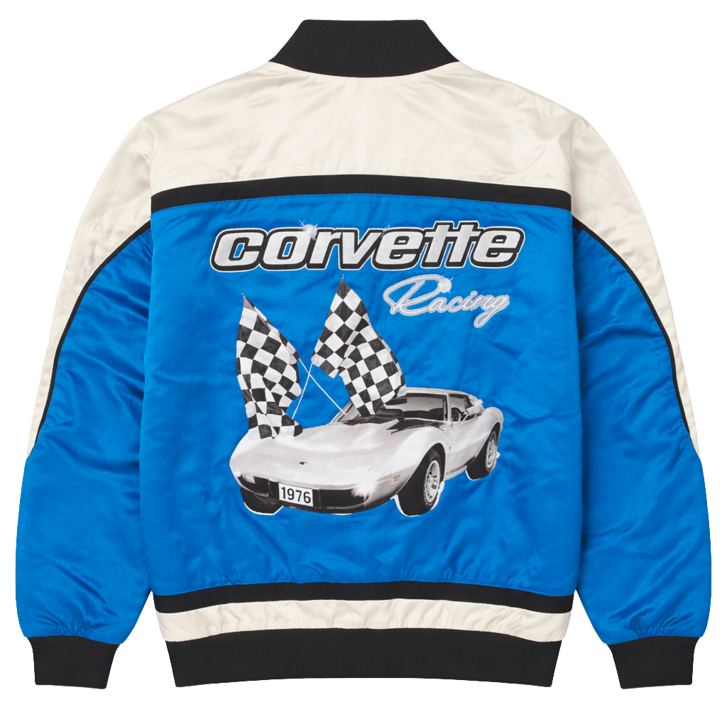 CHEVROLET CORVETTE RACING JACKET ROYAL BLUE/OFF WHITE - 4CHE72670M