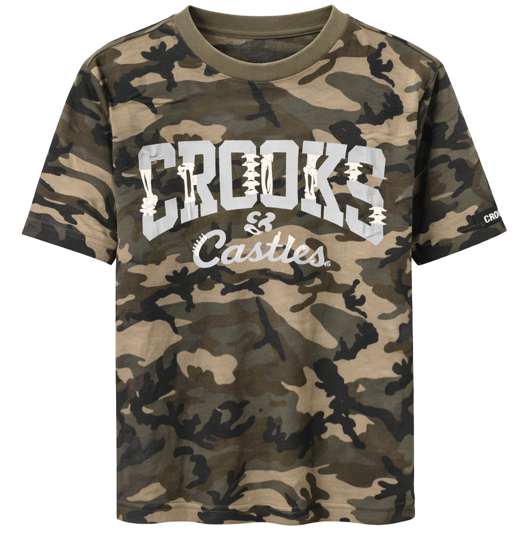 CROOKS & CASTLES GRAPHIC T-SHIRT CAMO - B2C80701