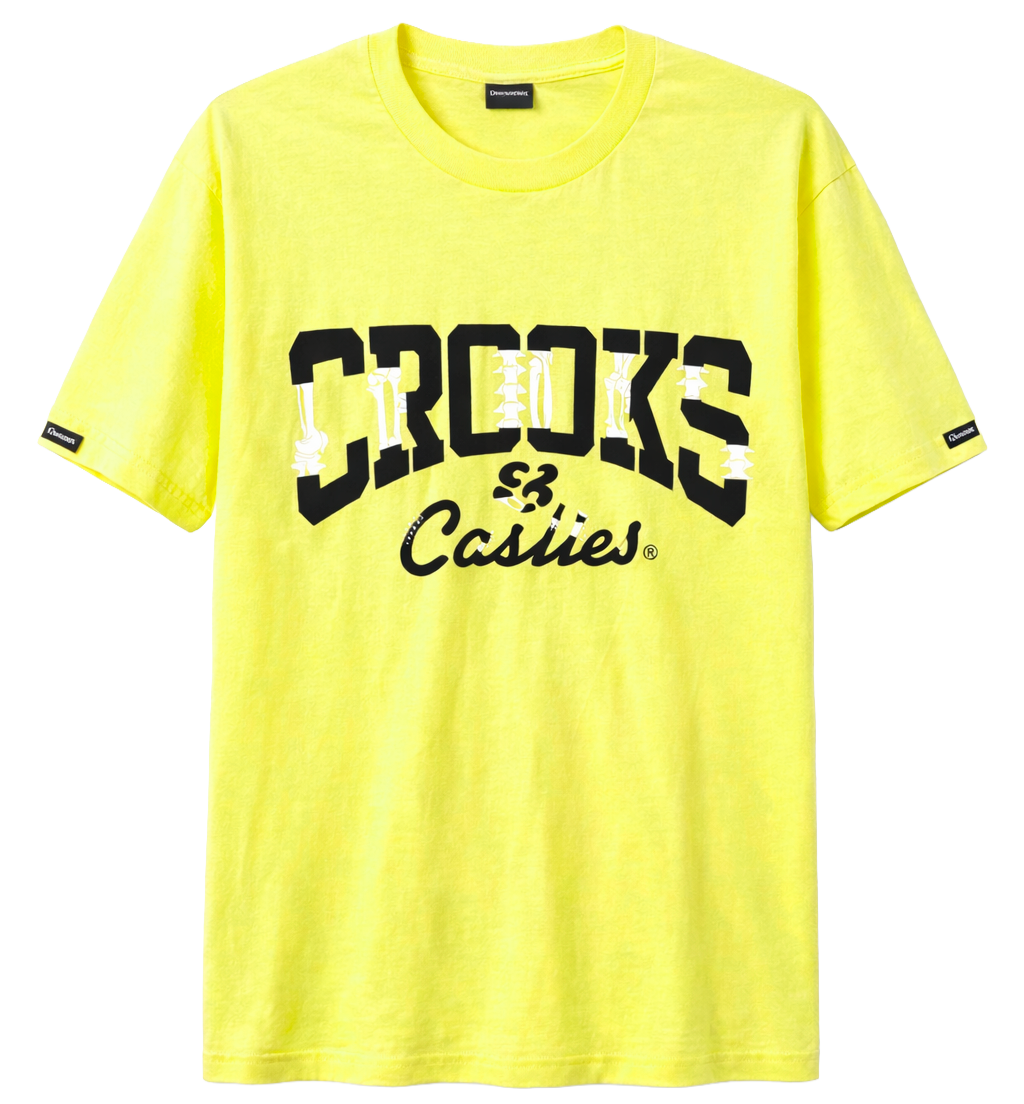 CROOKS & CASTLES GRAPHIC T-SHIRT LIME - B2C80701