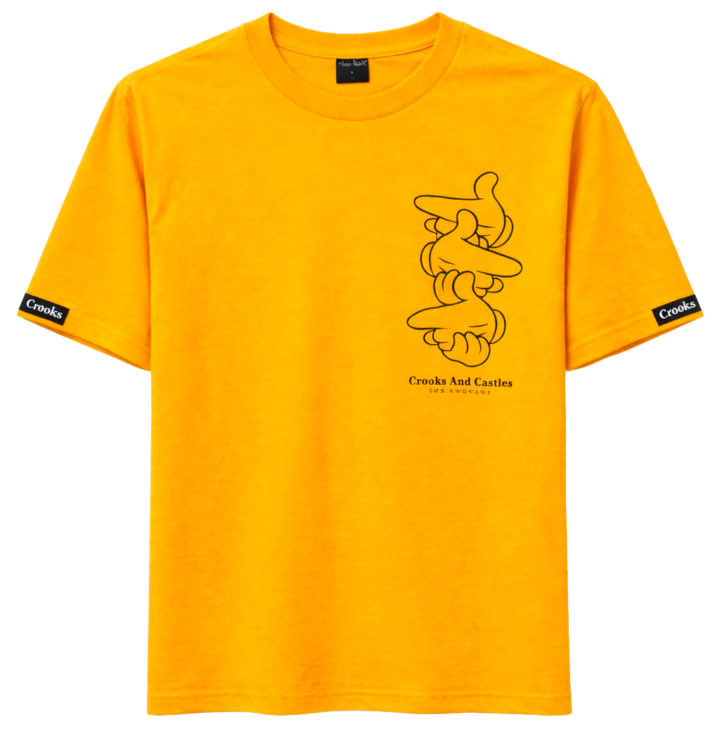 CROOKS & CASTLES GRAPHIC T-SHIRT GOLD - B2Q01732