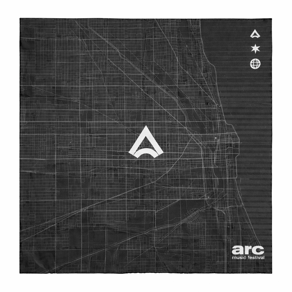 ARC MUSIC FESTIVAL BANDANA BLACK - BDARCBAN