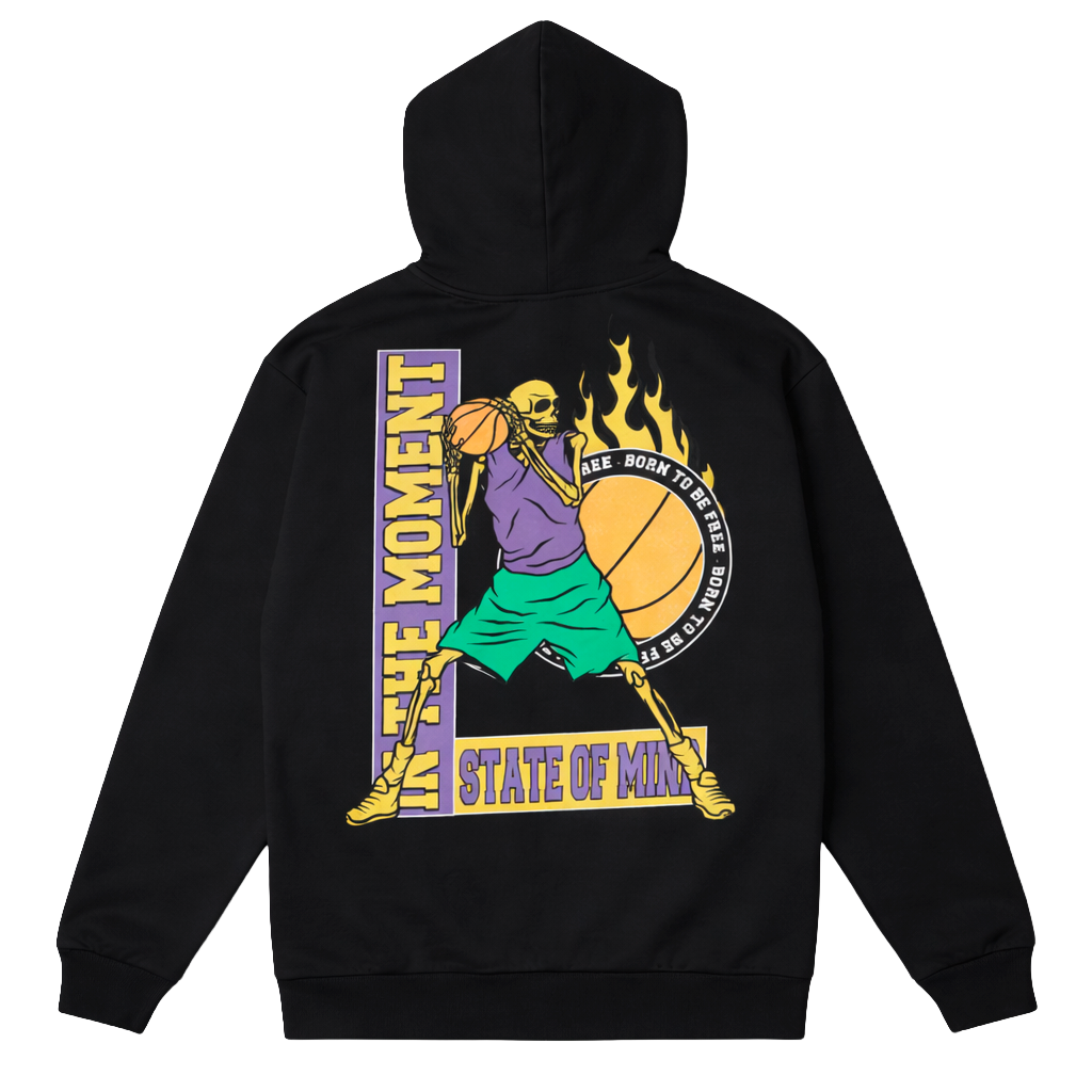 LICENSED BORN TO BE FREE GRAPHIC HOODIE BLACK - 4PLS01160CL