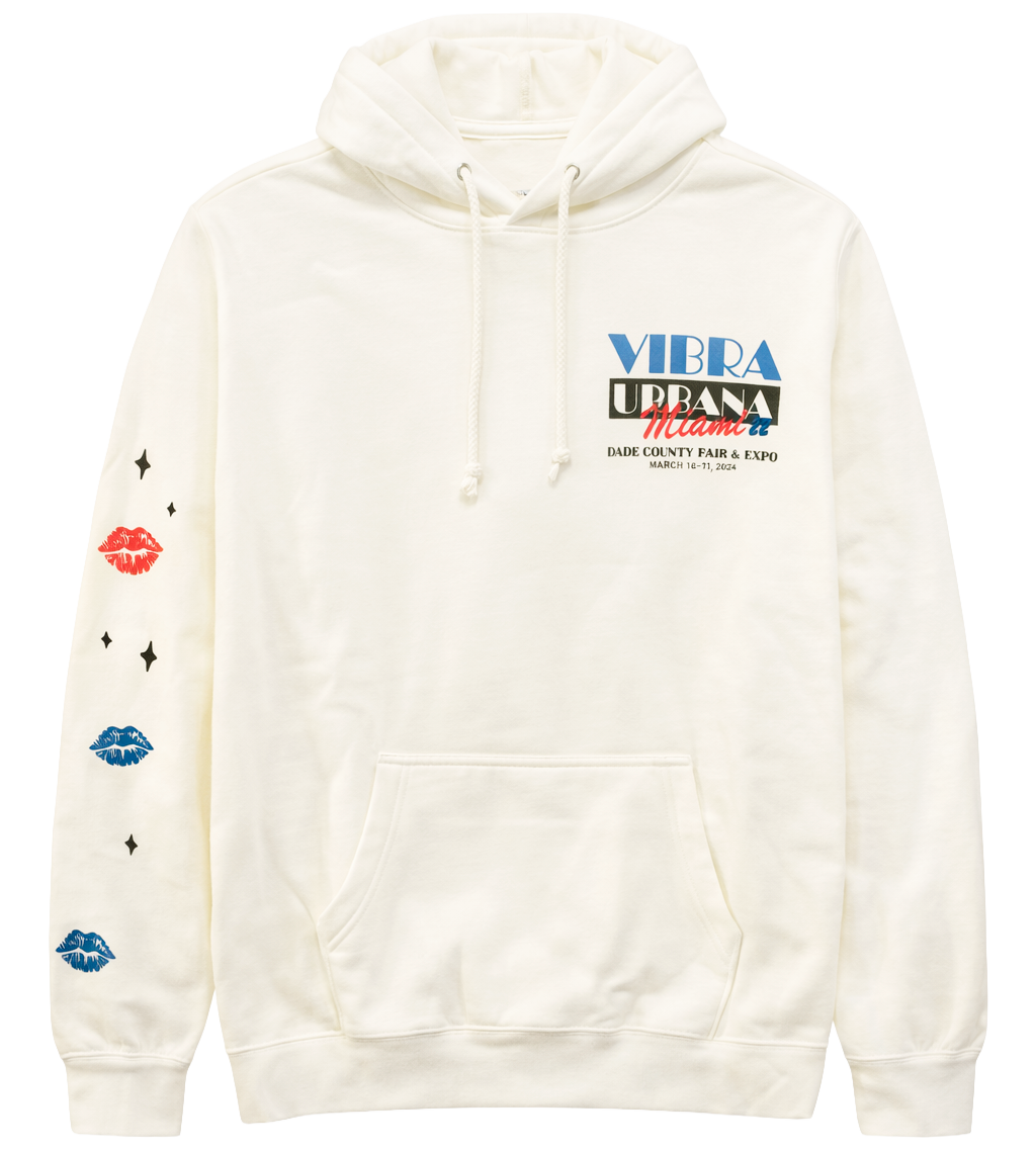 VIBRA URBANA MIAMI FESTIVAL HOODIE CREAM - HSUVSOU